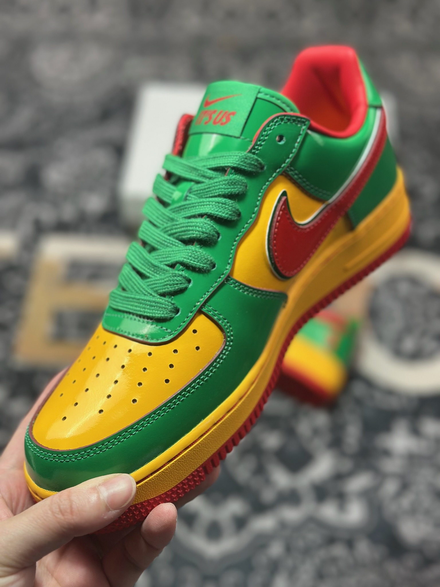 B9350 优选 原装级别 纯原 Li Yachty x NK Air Force 1 Low 联名款空军一号低帮休闲板鞋 IH4383-300
