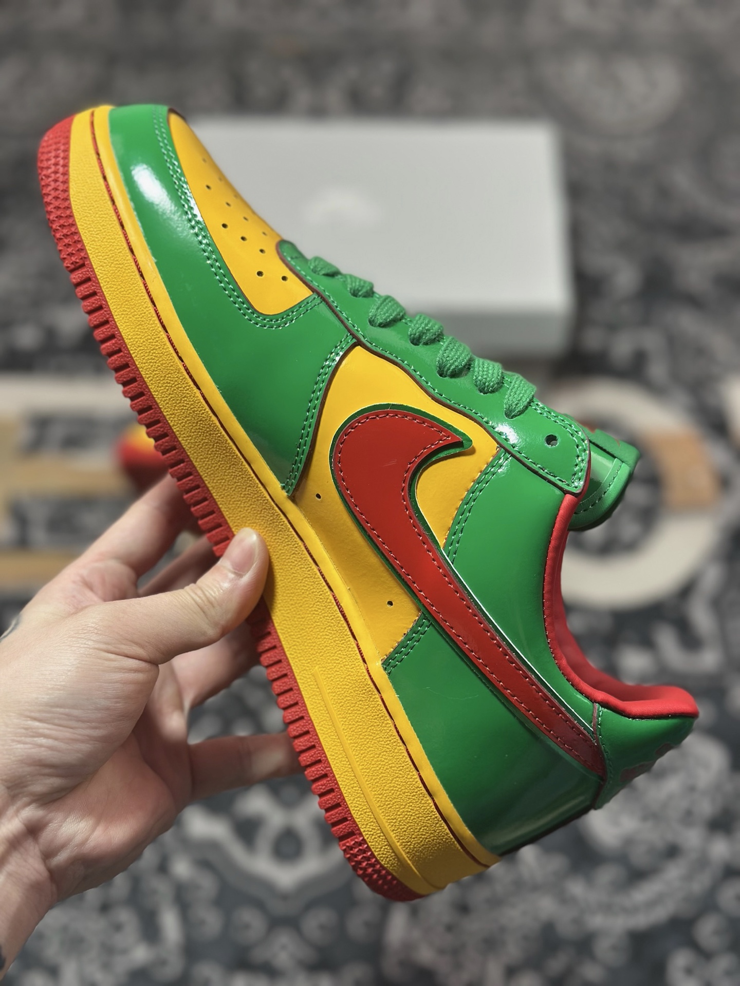 B9350 优选 原装级别 纯原 Li Yachty x NK Air Force 1 Low 联名款空军一号低帮休闲板鞋 IH4383-300
