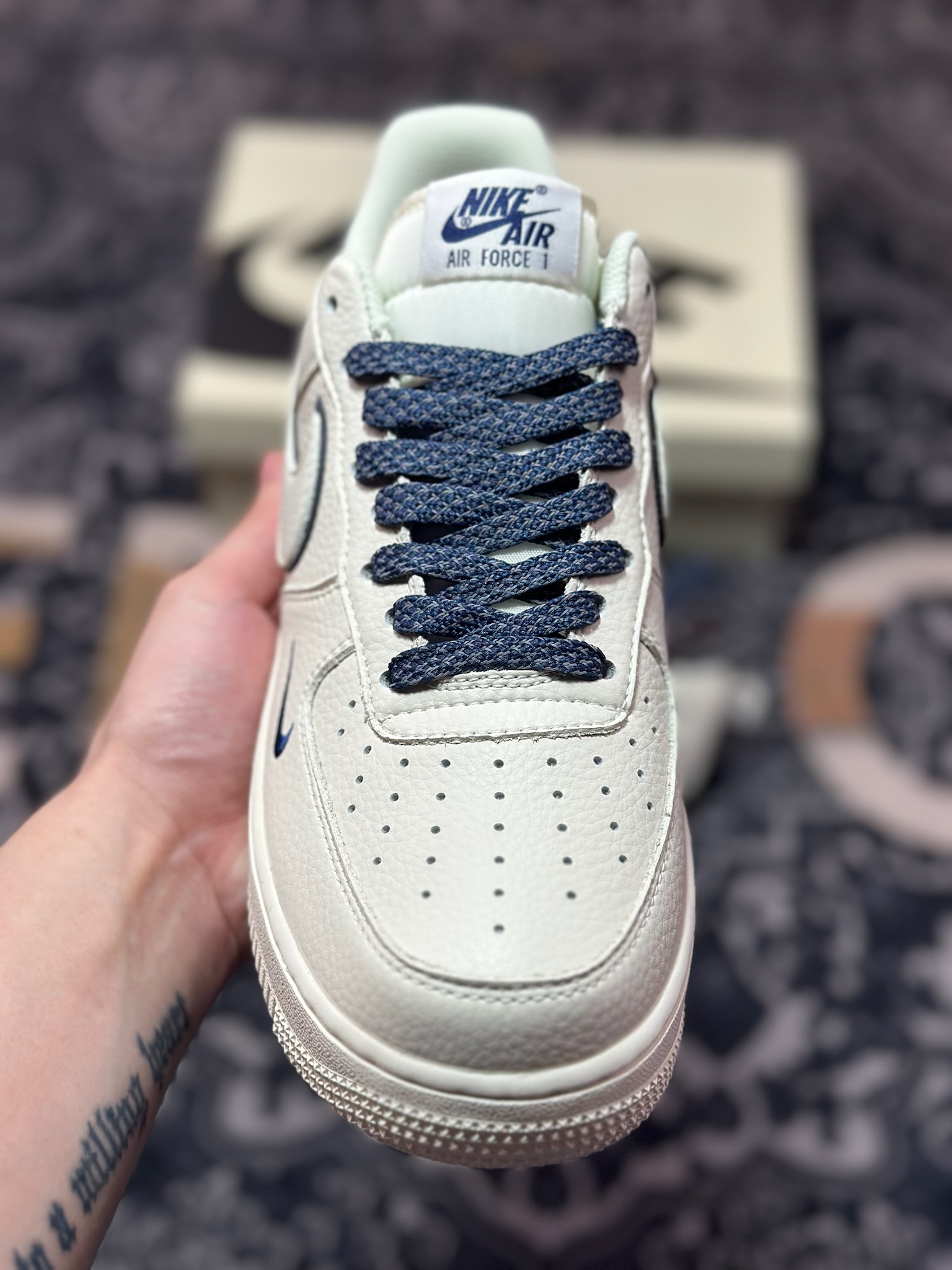 B2240 原装级别 Nike Air Force 1 Low 07 白蓝 MJ0319-026