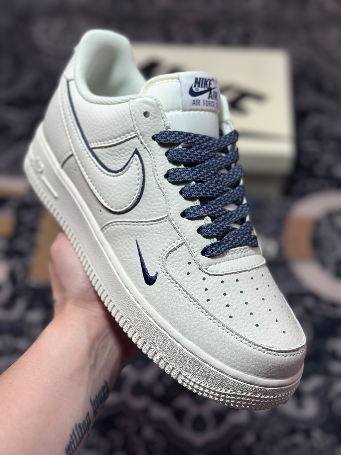 B2240 原装级别 Nike Air Force 1 Low 07 白蓝 MJ0319-026