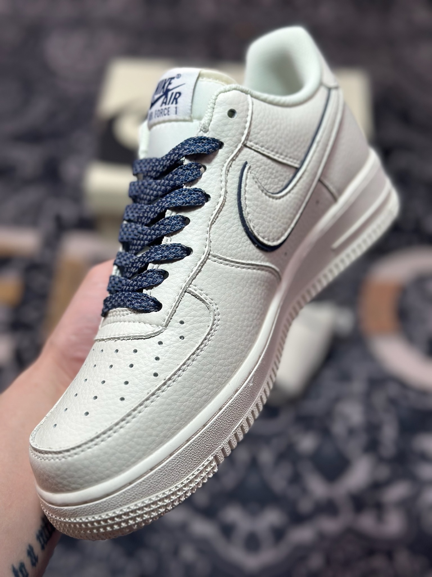 B2240 原装级别 Nike Air Force 1 Low 07 白蓝 MJ0319-026