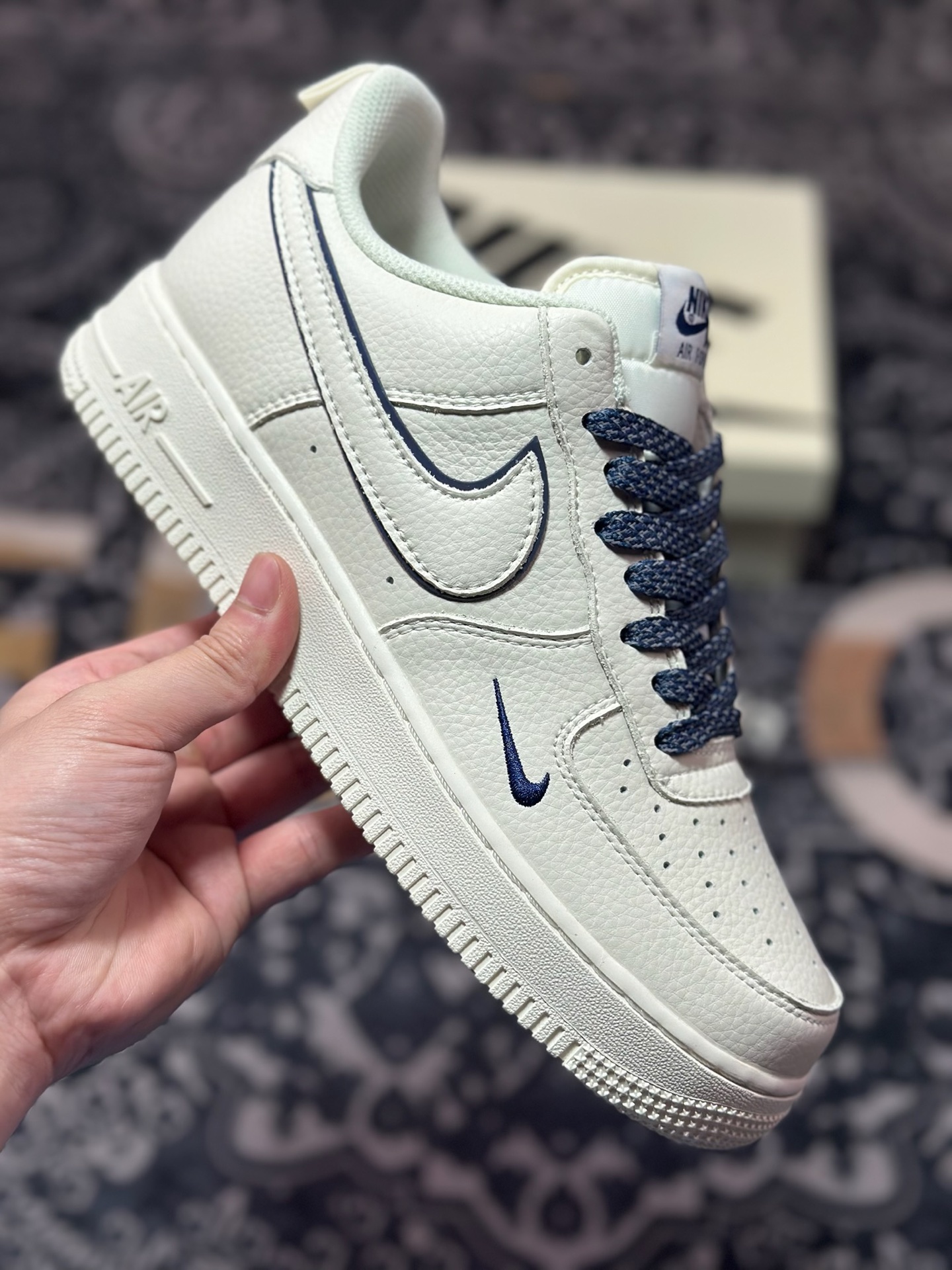B2240 原装级别 Nike Air Force 1 Low 07 白蓝 MJ0319-026