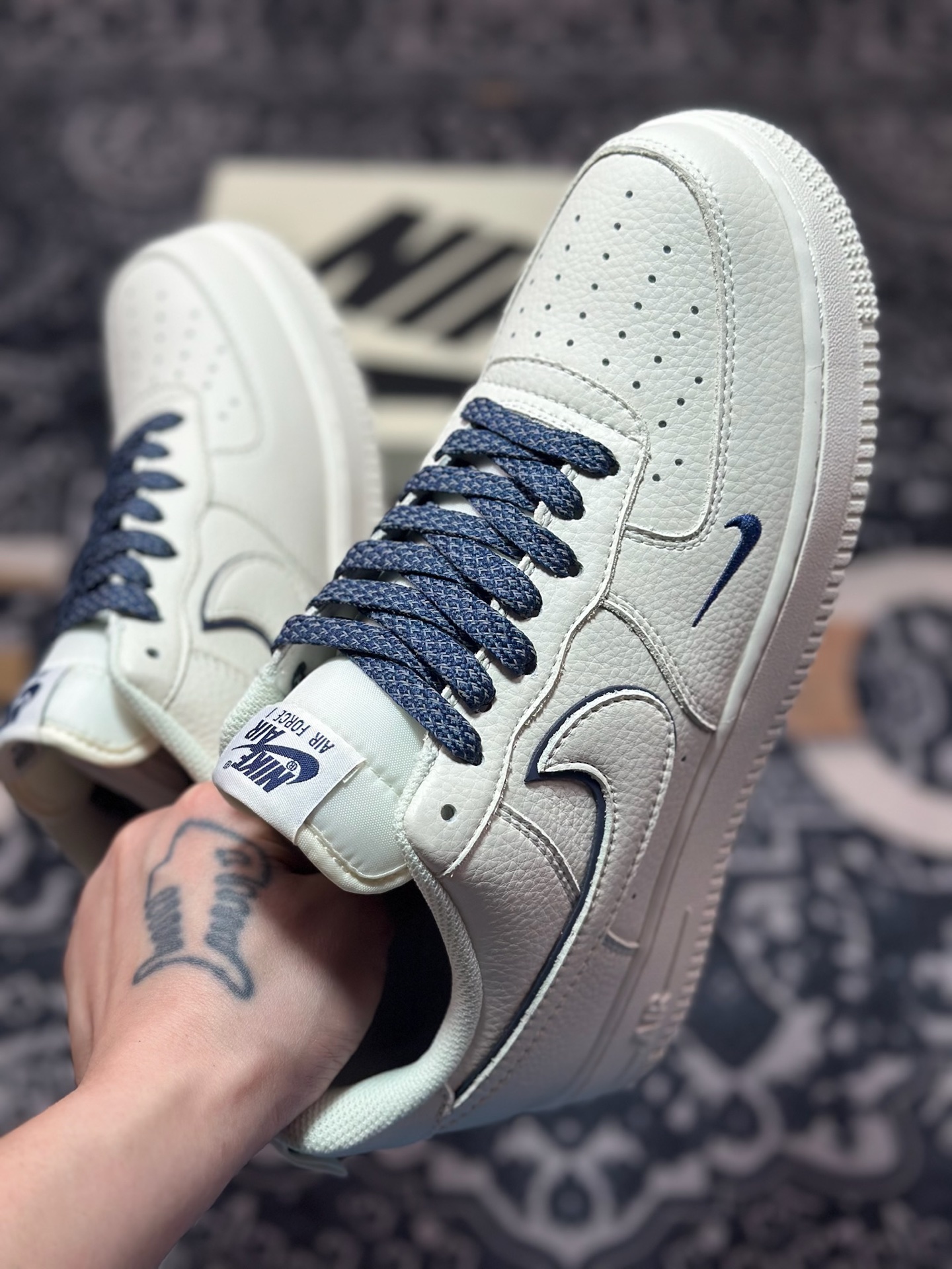 B2240 原装级别 Nike Air Force 1 Low 07 白蓝 MJ0319-026