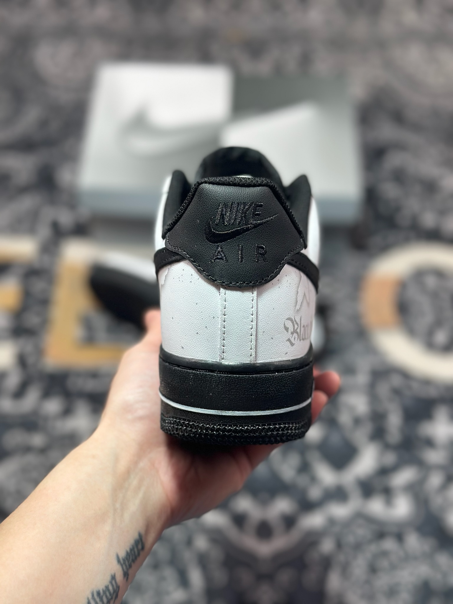 原装级别 Nike Air Force 1 Low 07 谜雾守则 黑白灰 方 ZH0316-081
