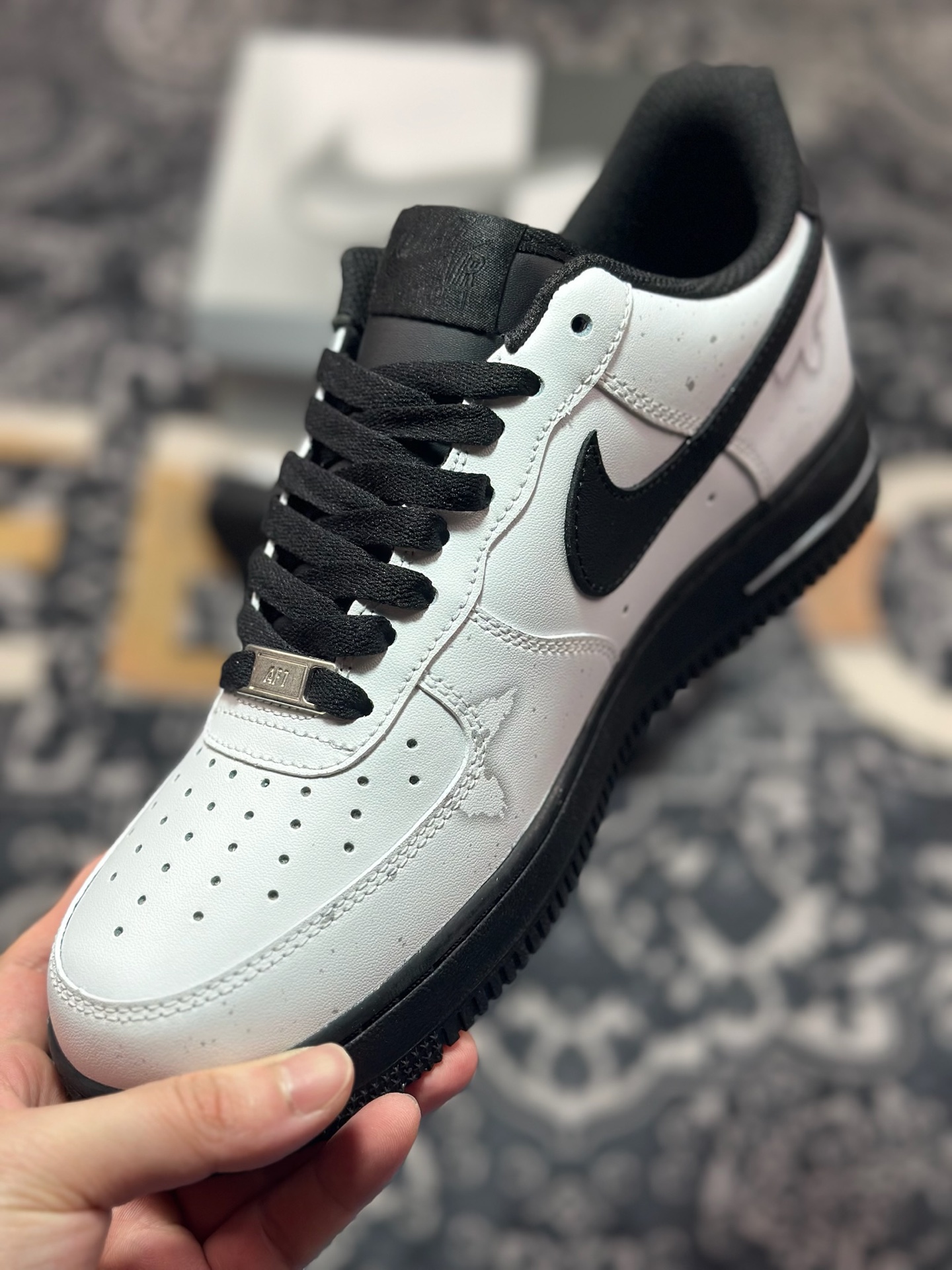 原装级别 Nike Air Force 1 Low 07 谜雾守则 黑白灰 方 ZH0316-081