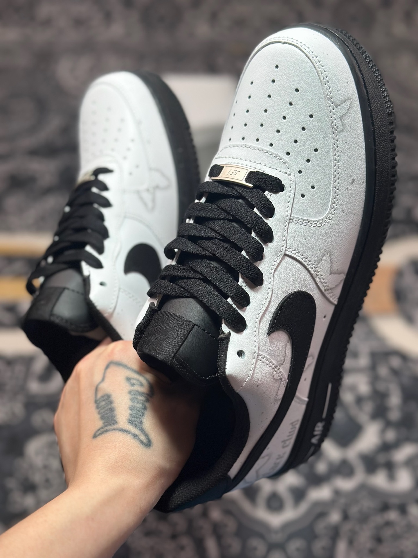 原装级别 Nike Air Force 1 Low 07 谜雾守则 黑白灰 方 ZH0316-081