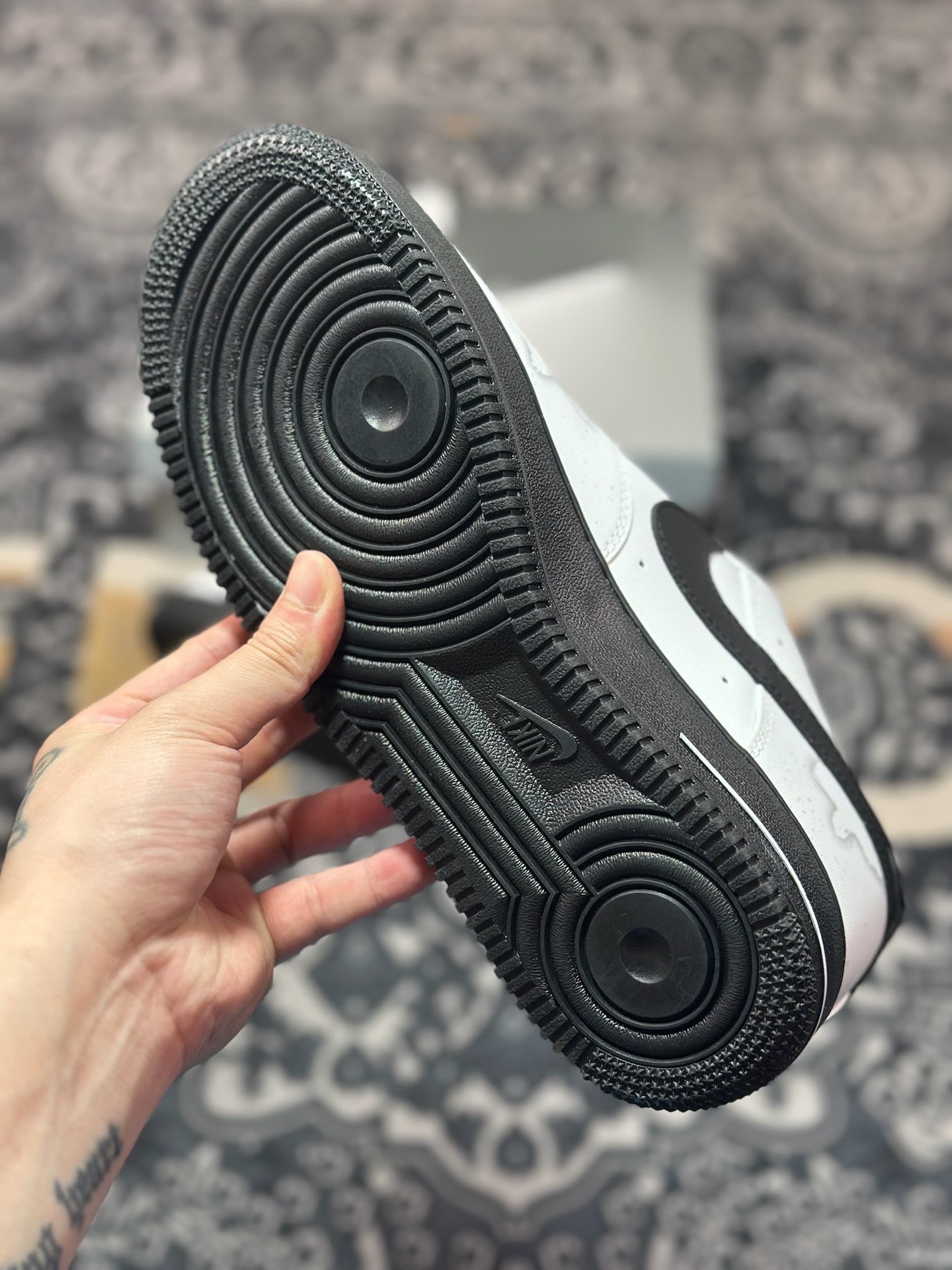 原装级别 Nike Air Force 1 Low 07 谜雾守则 黑白灰 方 ZH0316-081