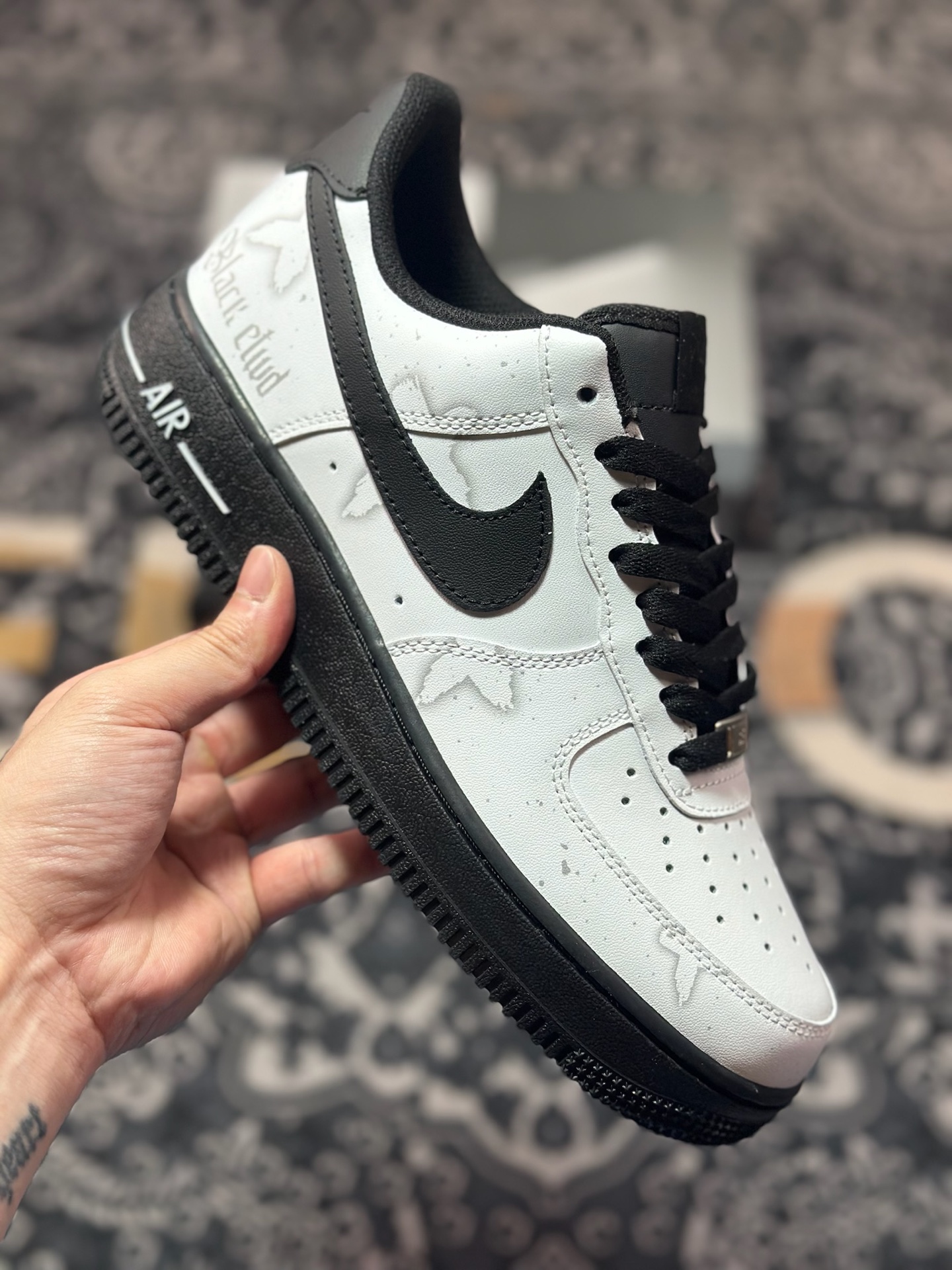 原装级别 Nike Air Force 1 Low 07 谜雾守则 黑白灰 方 ZH0316-081