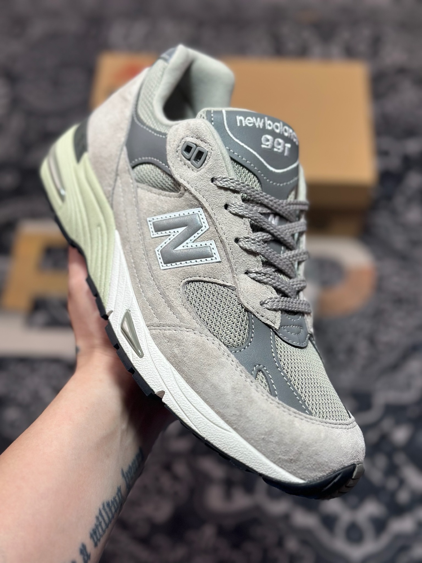 纯原 过验/无法鉴定 市售最高版本 New Balance 新百伦 M991GL 复古休闲鞋