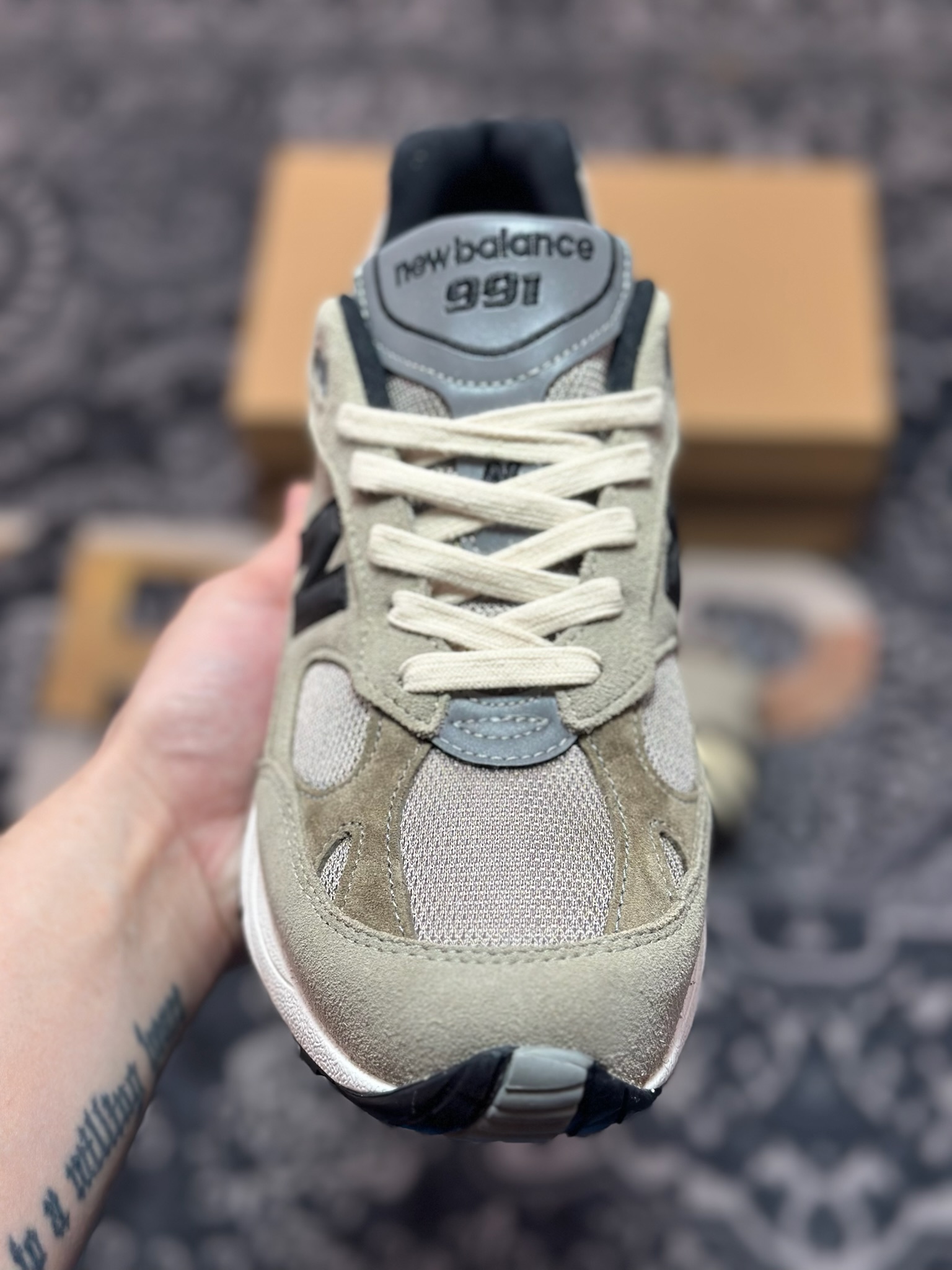 纯原 过验/无法鉴定 市售最高版本 New Balance 新百伦 M991JJA 复古休闲鞋