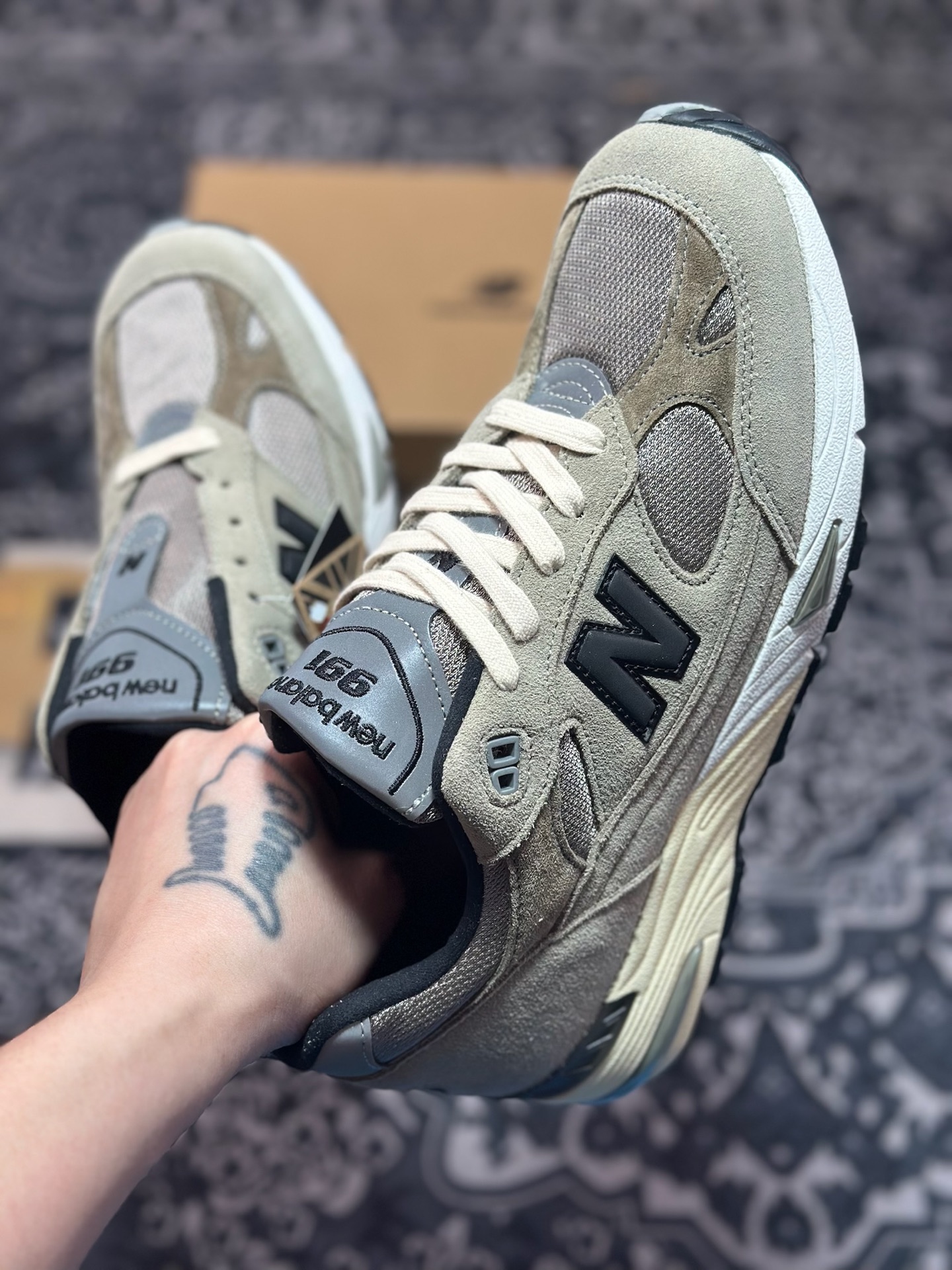 纯原 过验/无法鉴定 市售最高版本 New Balance 新百伦 M991JJA 复古休闲鞋