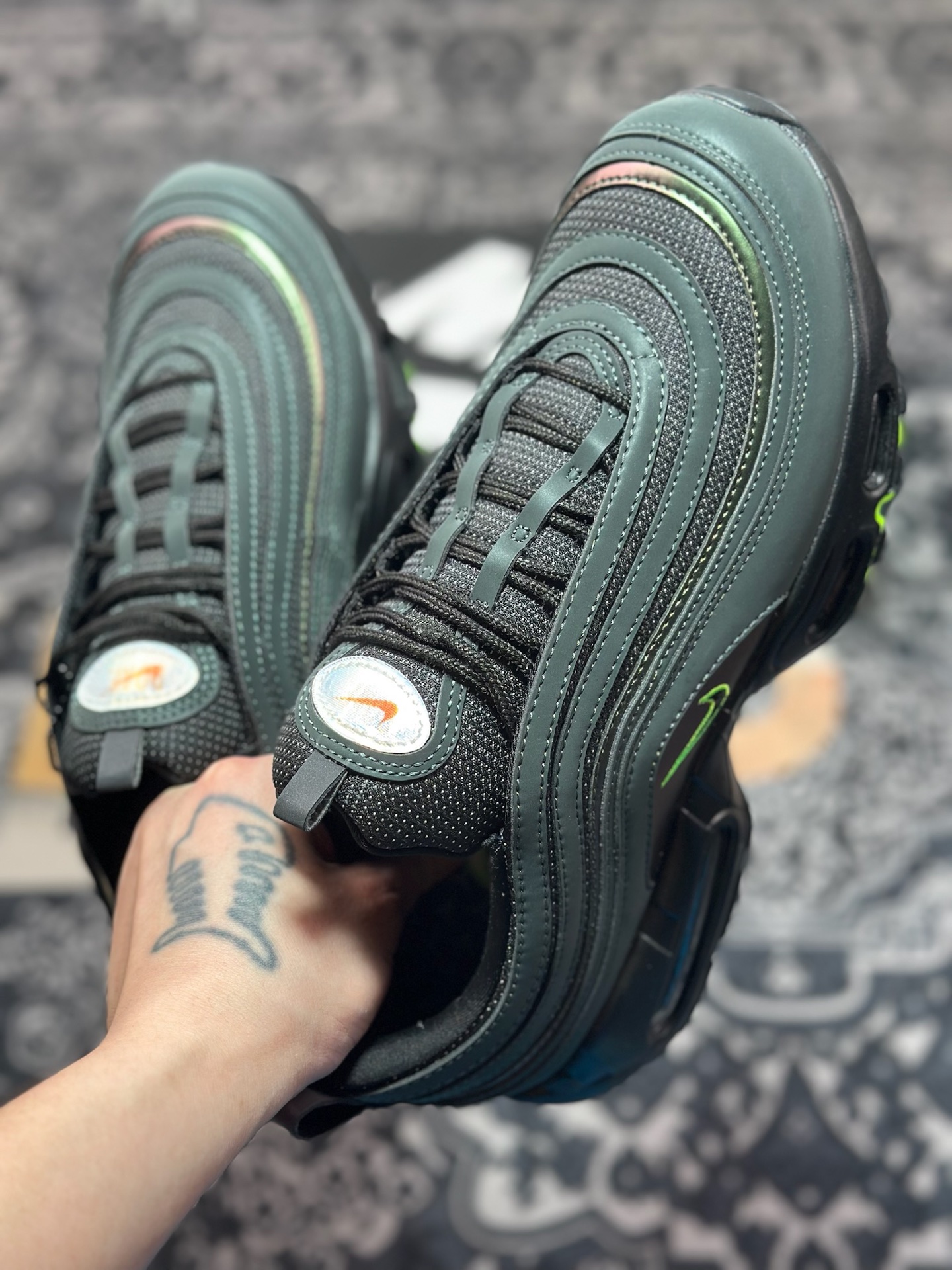 原装级别 Division St. x Nike Air Max 97 Ducks of a Feather Thunder 复刻黑灰复古休闲跑步鞋 II1711-900