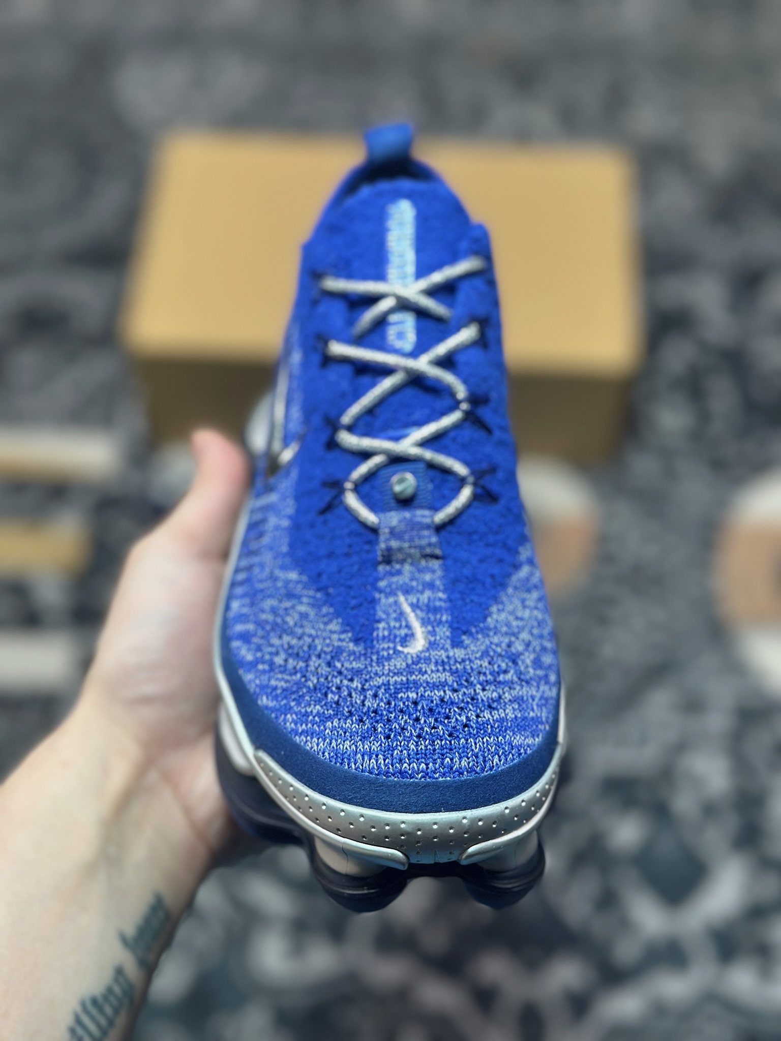 原装级别 NK Air Max Scorpion Flyknit 天蝎座系列2022款超级大气垫系列前卫低帮慢跑鞋 DJ4702-044