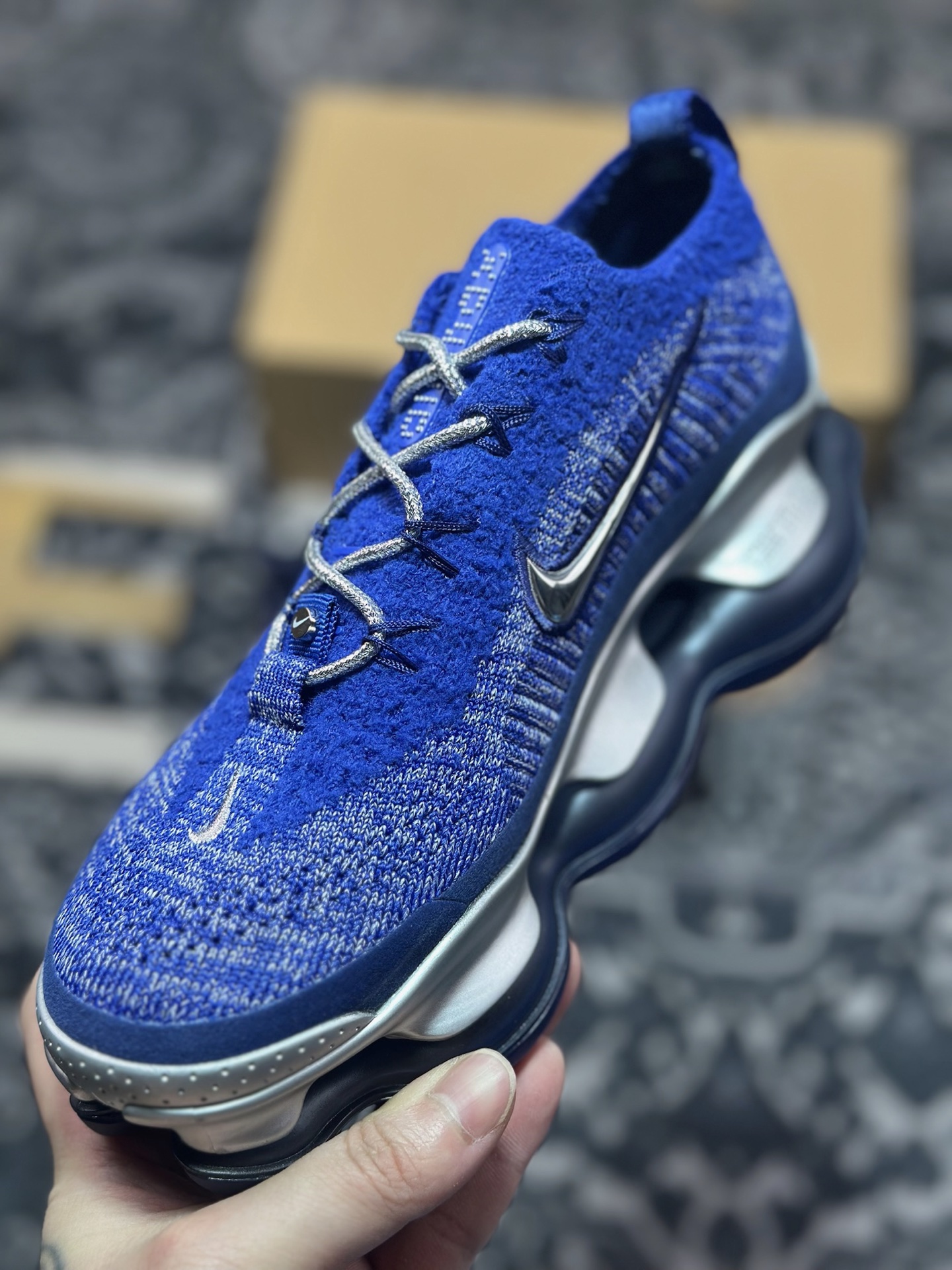 原装级别 NK Air Max Scorpion Flyknit 天蝎座系列2022款超级大气垫系列前卫低帮慢跑鞋 DJ4702-044