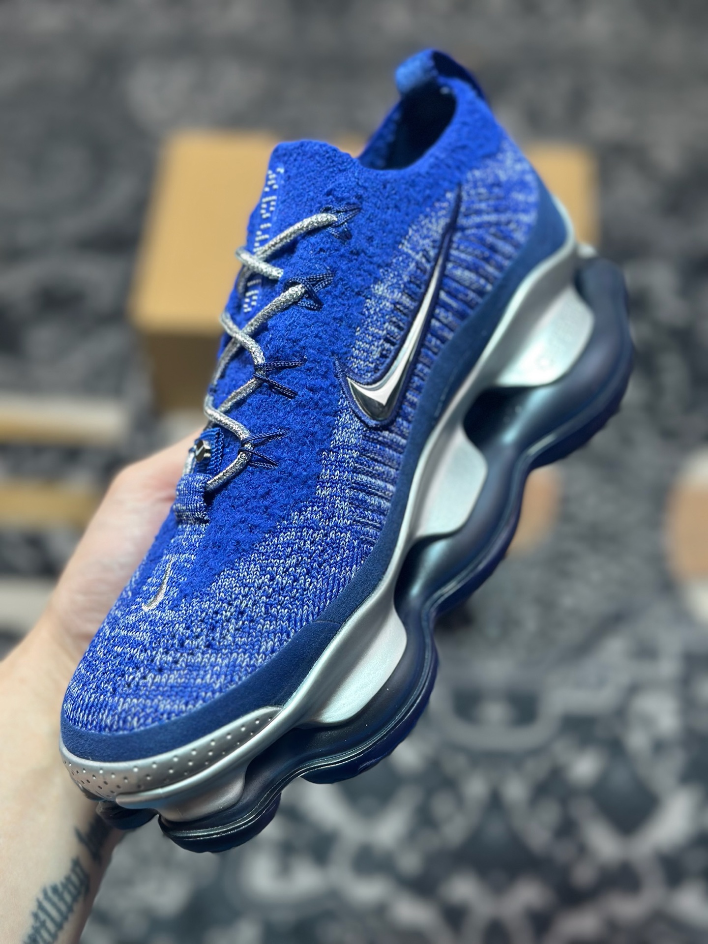 原装级别 NK Air Max Scorpion Flyknit 天蝎座系列2022款超级大气垫系列前卫低帮慢跑鞋 DJ4702-044