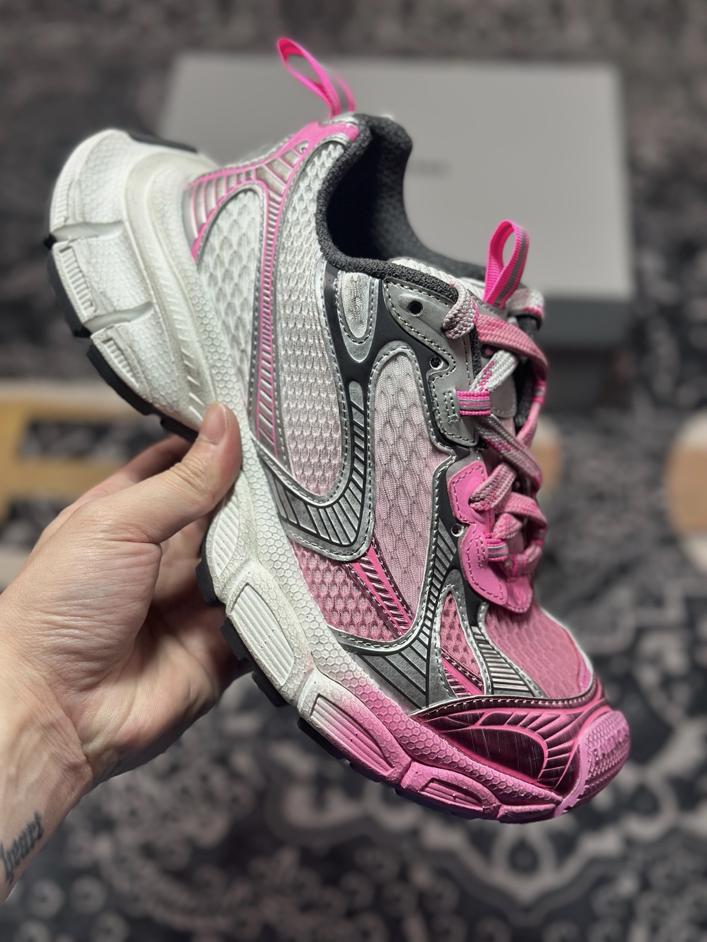 优选 原装级别#Balenciaga 巴黎世家 Phantom Sneaker 3XL 做旧复古老爹鞋