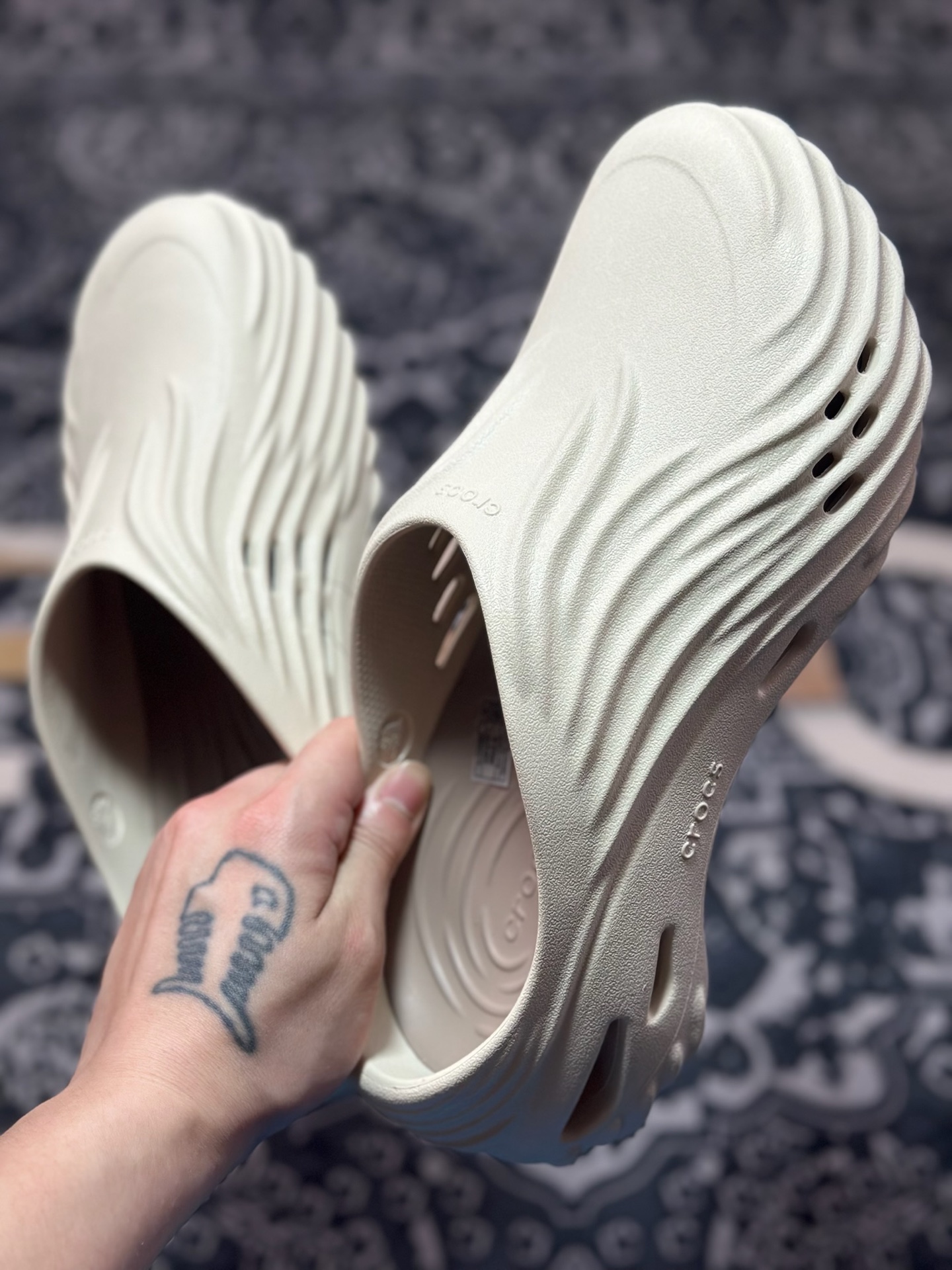 原厂级 Crocs 卡骆驰 echo wave 包头男子夏日拖鞋 全新莞产高端品质凉鞋拖鞋