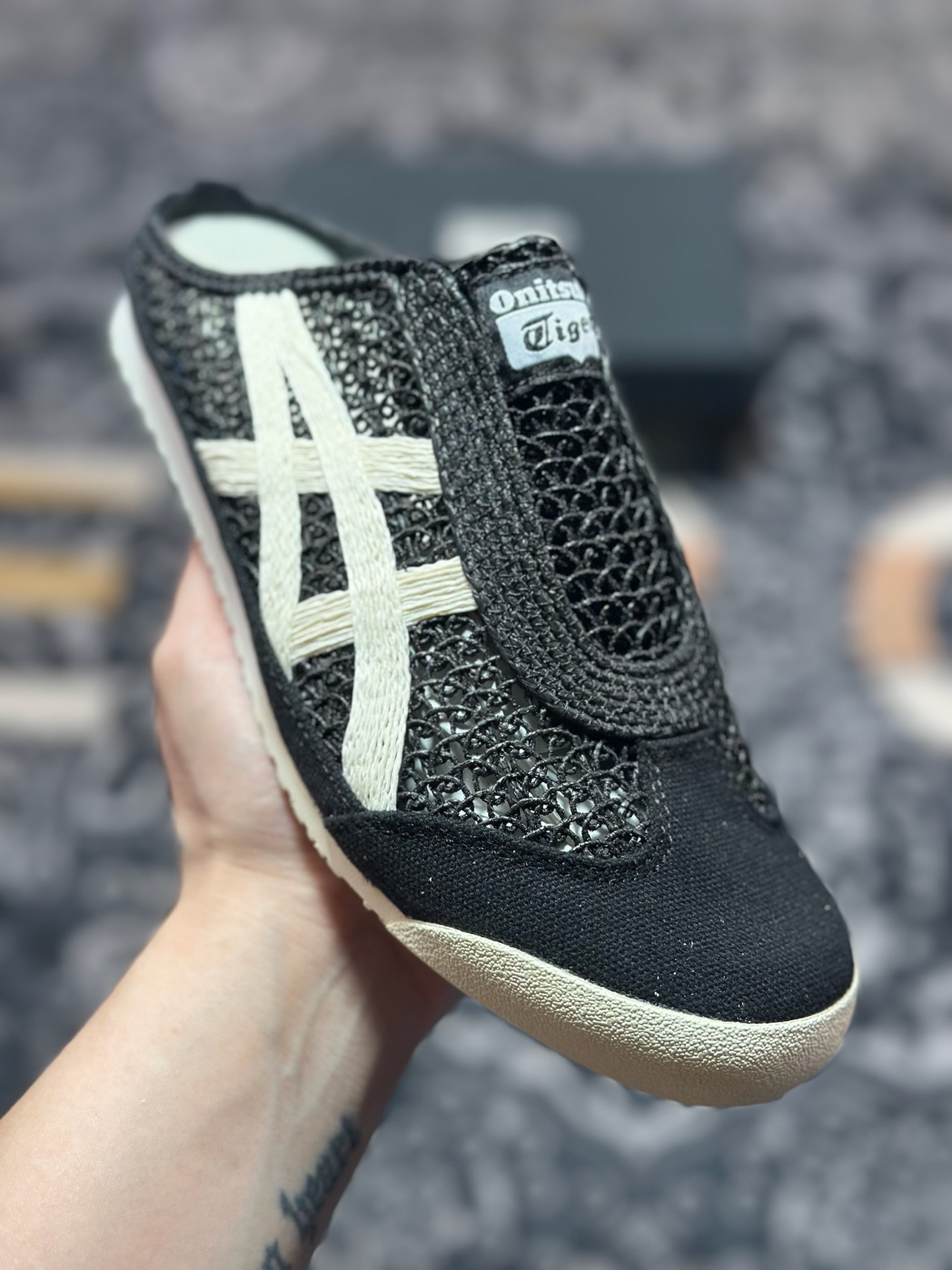 A4180 原装级别 Onitsuka Tiger Mexico 66 Sabot 鬼冢虎半拖一脚蹬系列 1183C123
