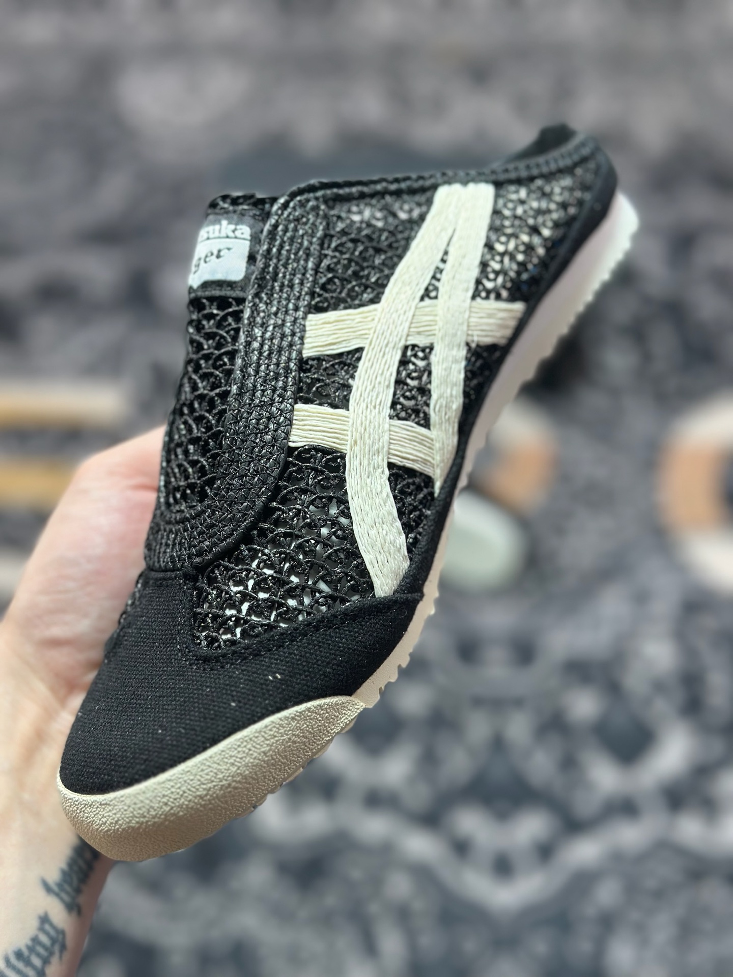 A4180 原装级别 Onitsuka Tiger Mexico 66 Sabot 鬼冢虎半拖一脚蹬系列 1183C123