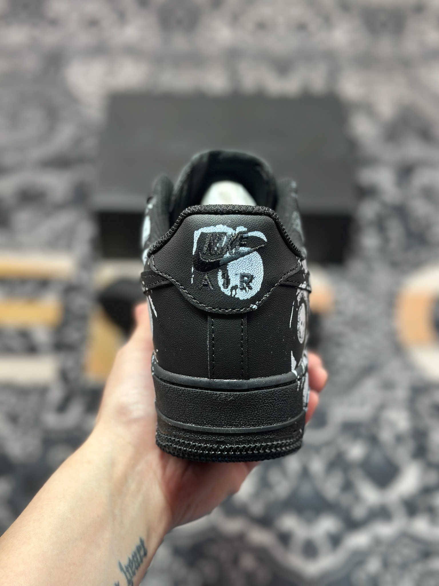 原装级别 Comme Des Garcons x Nike Air Force 1 Low CDG联名 空军一号低帮休闲板鞋 923044-101