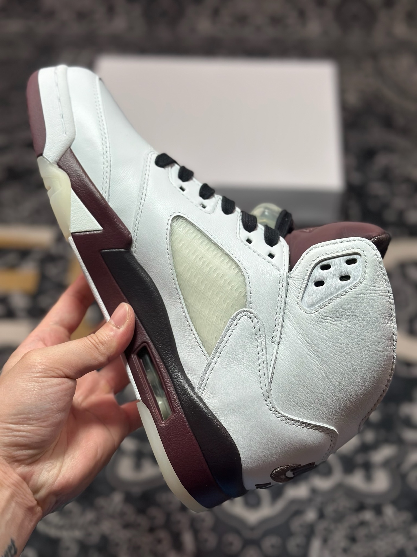 优选 原装级别 A Ma Maniére x Air Jordan 5 Retro AJ5乔5 联名款文化篮球鞋 IB1528-100