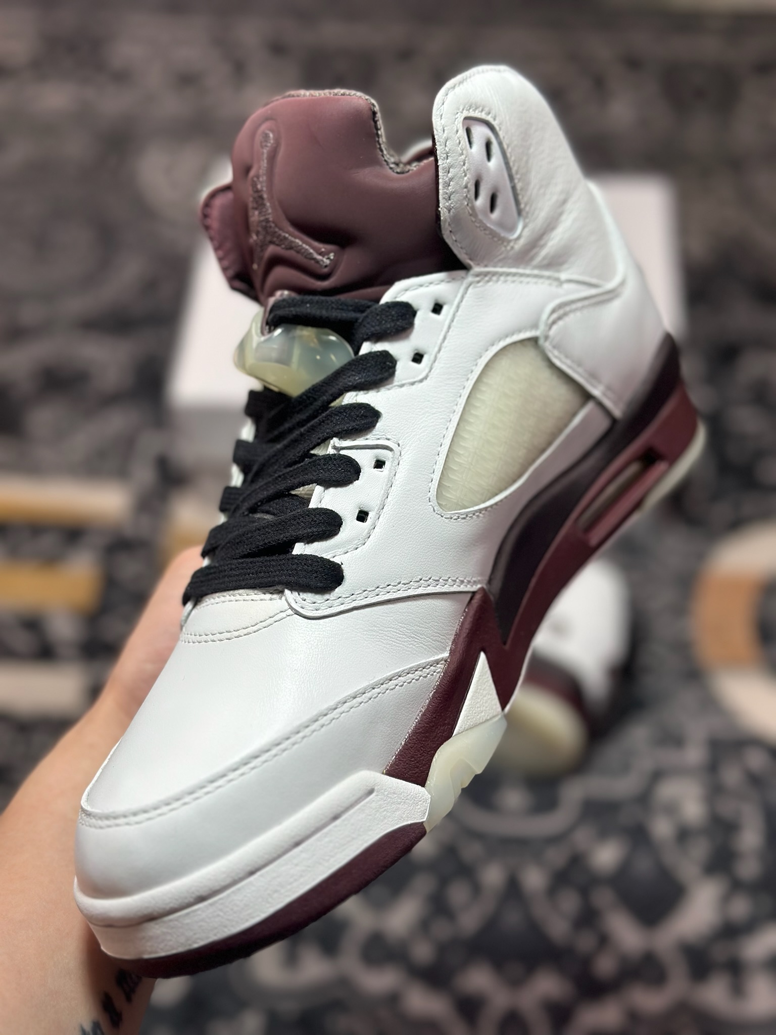 优选 原装级别 A Ma Maniére x Air Jordan 5 Retro AJ5乔5 联名款文化篮球鞋 IB1528-100