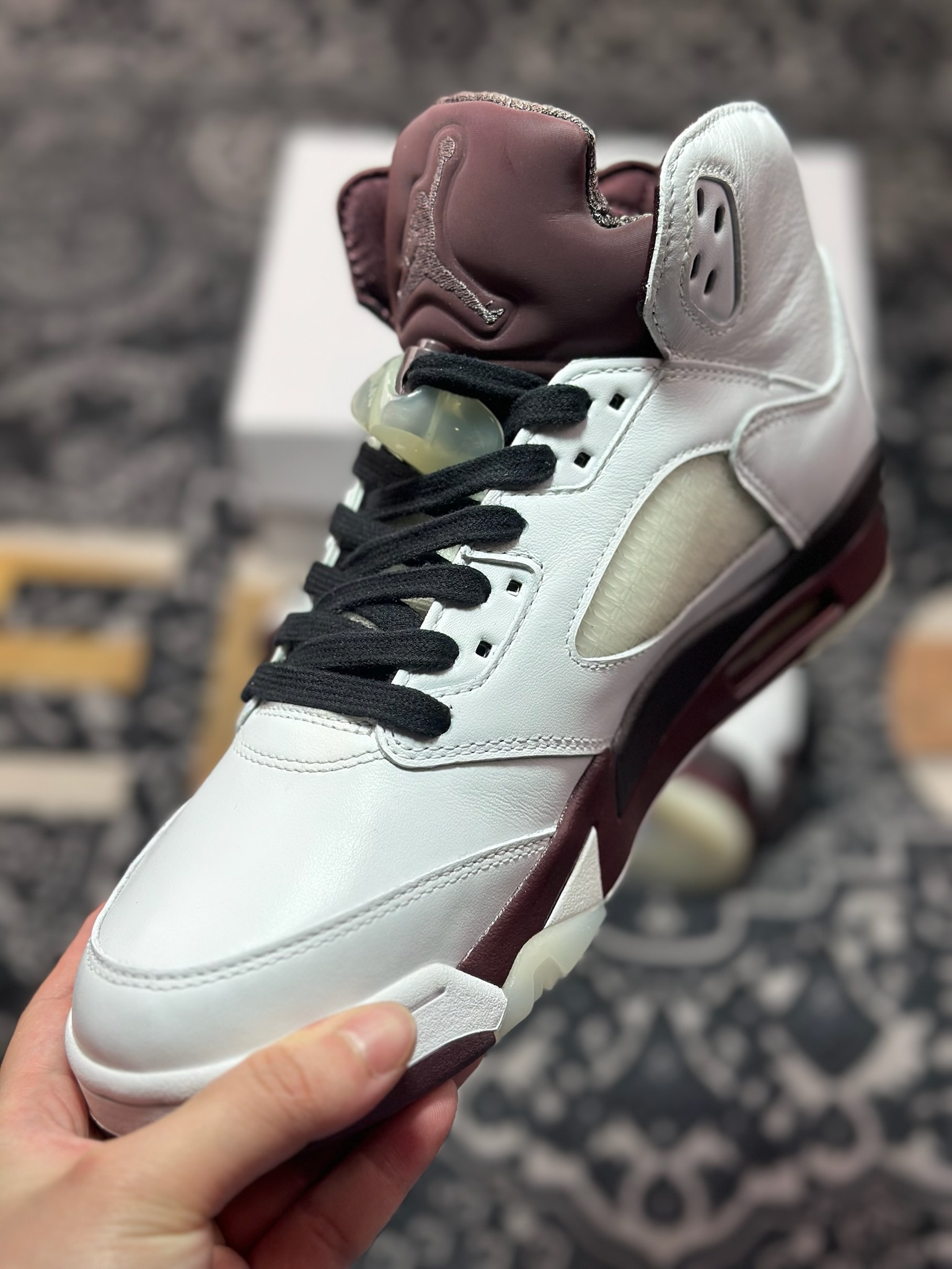 优选 原装级别 A Ma Maniére x Air Jordan 5 Retro AJ5乔5 联名款文化篮球鞋 IB1528-100