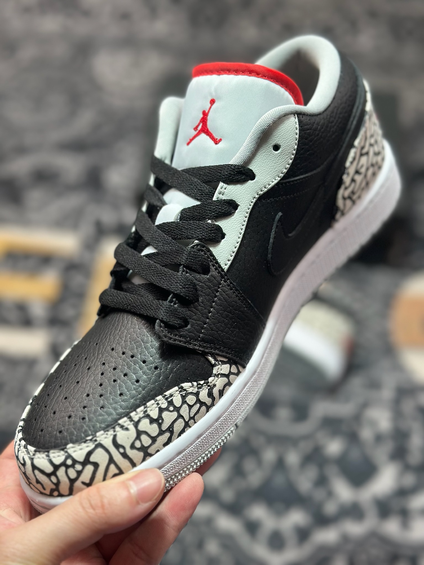 原装级别 Air Jordan 1 Low 黑灰石斑纹 338145-062-Chinese UA Cheap High Quatity Brand Clothes Bags handbags Sneakers wholesale wholesaler seller from China Factory suppliers Fashion Clothing Shoes best Quality Beautiful Price 原装级别 Air Jordan 1 Low 黑灰石斑纹 338145-062