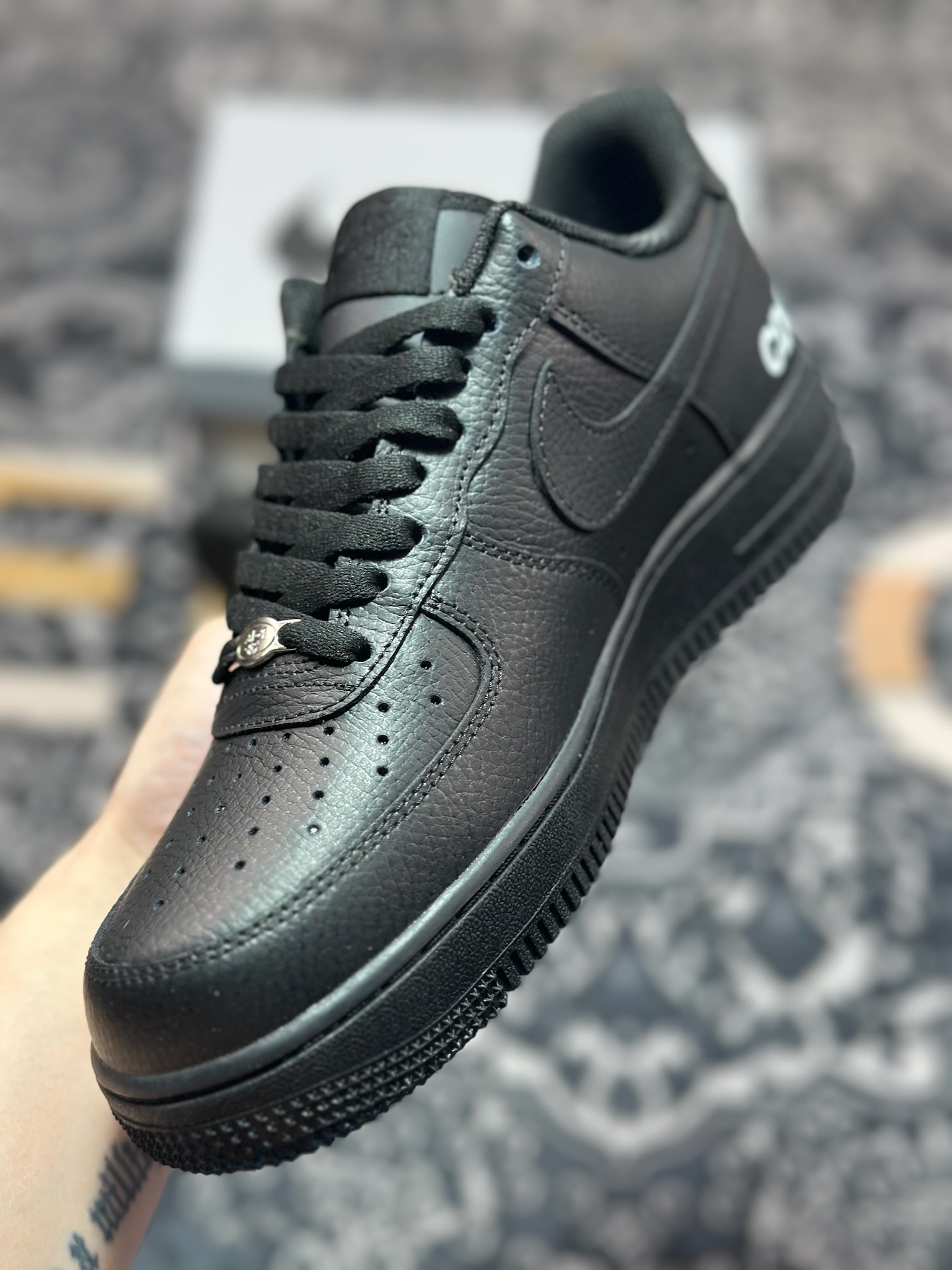 原装级别 CDG x Air Force 1 Low 黑色  IB9949-001