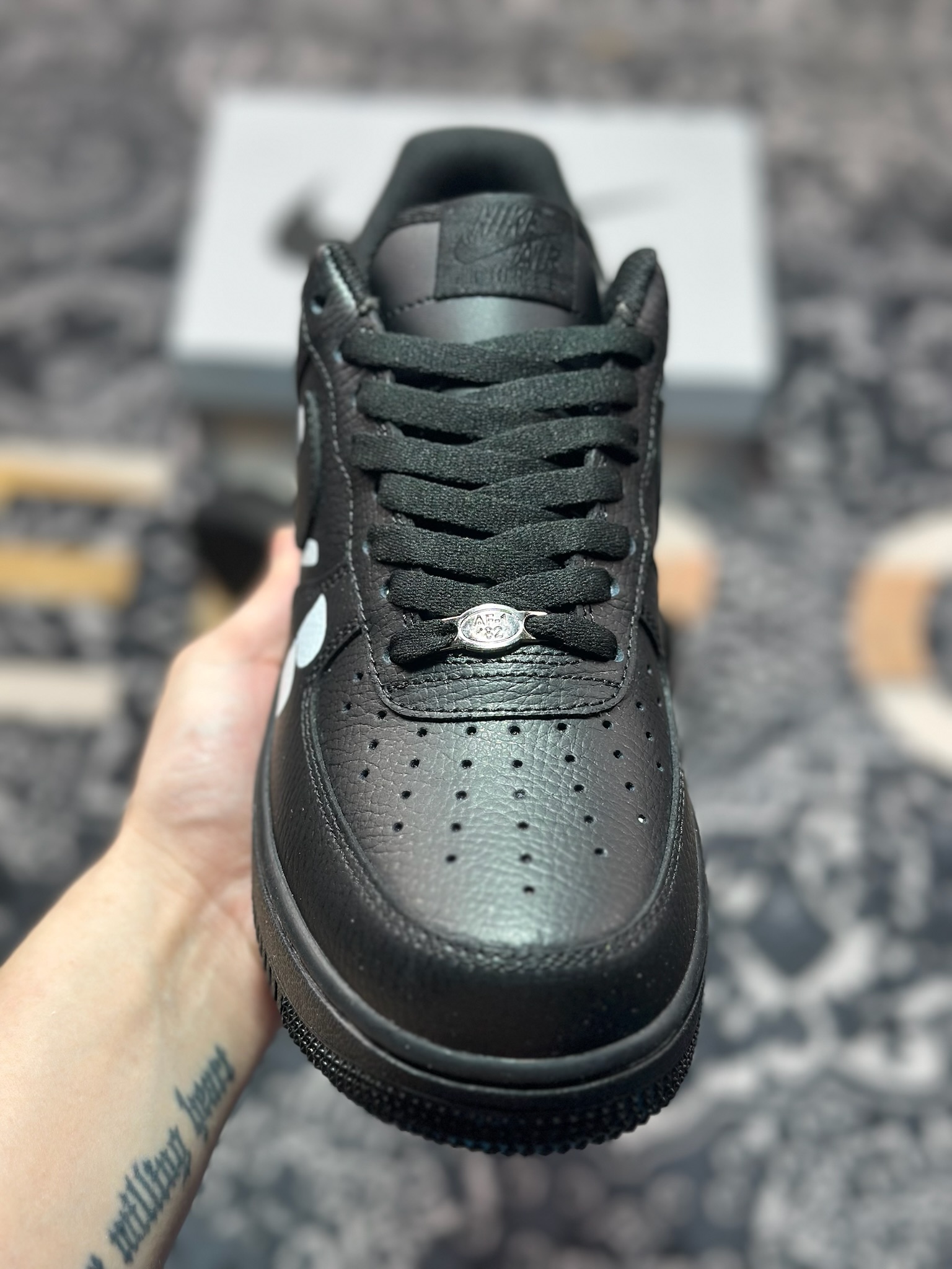 原装级别 CDG x Air Force 1 Low 黑色  IB9949-001