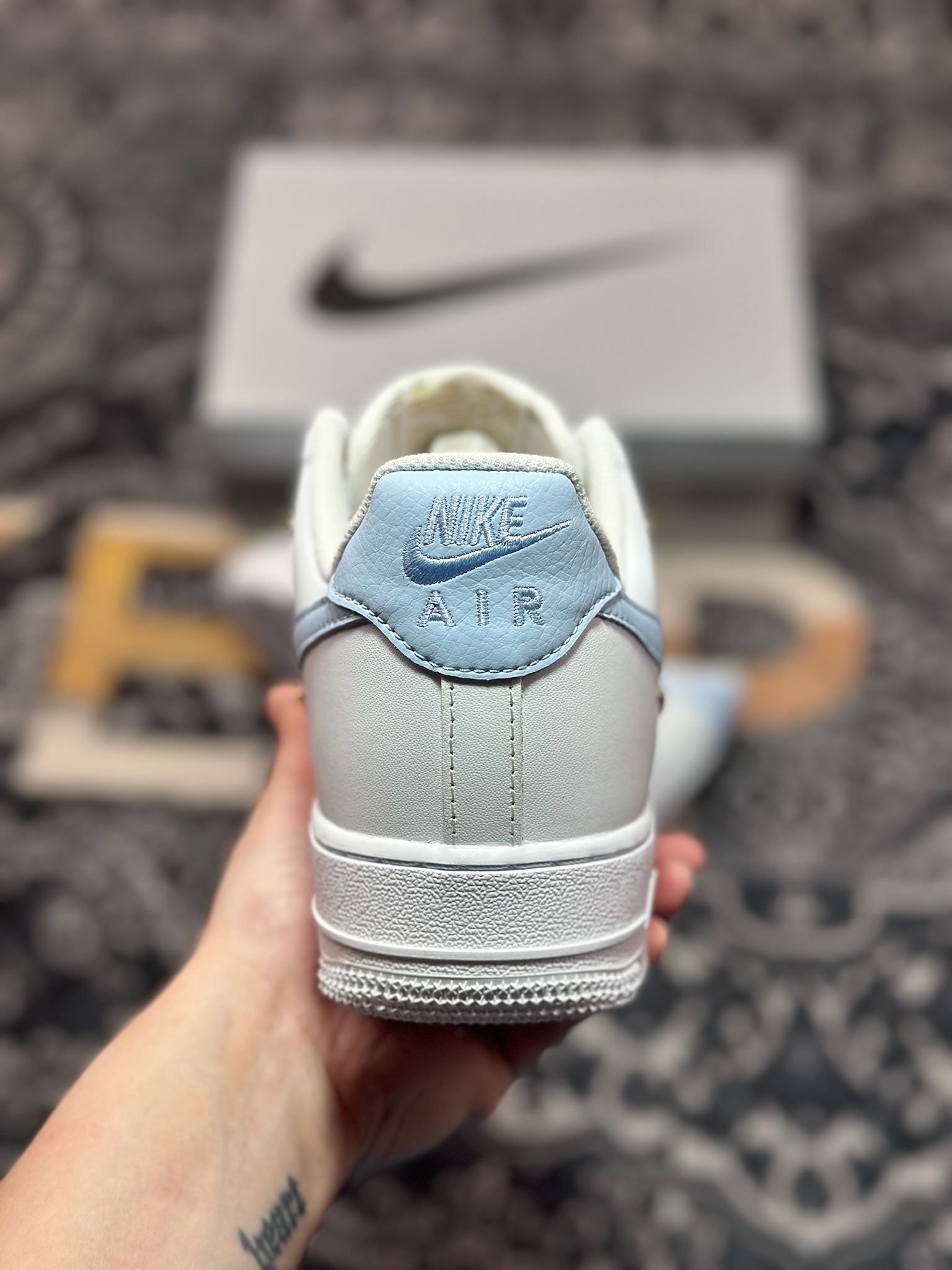 原装级别 Nike Air Force 1 Low 07 白蓝四小勾  ZH0316-084