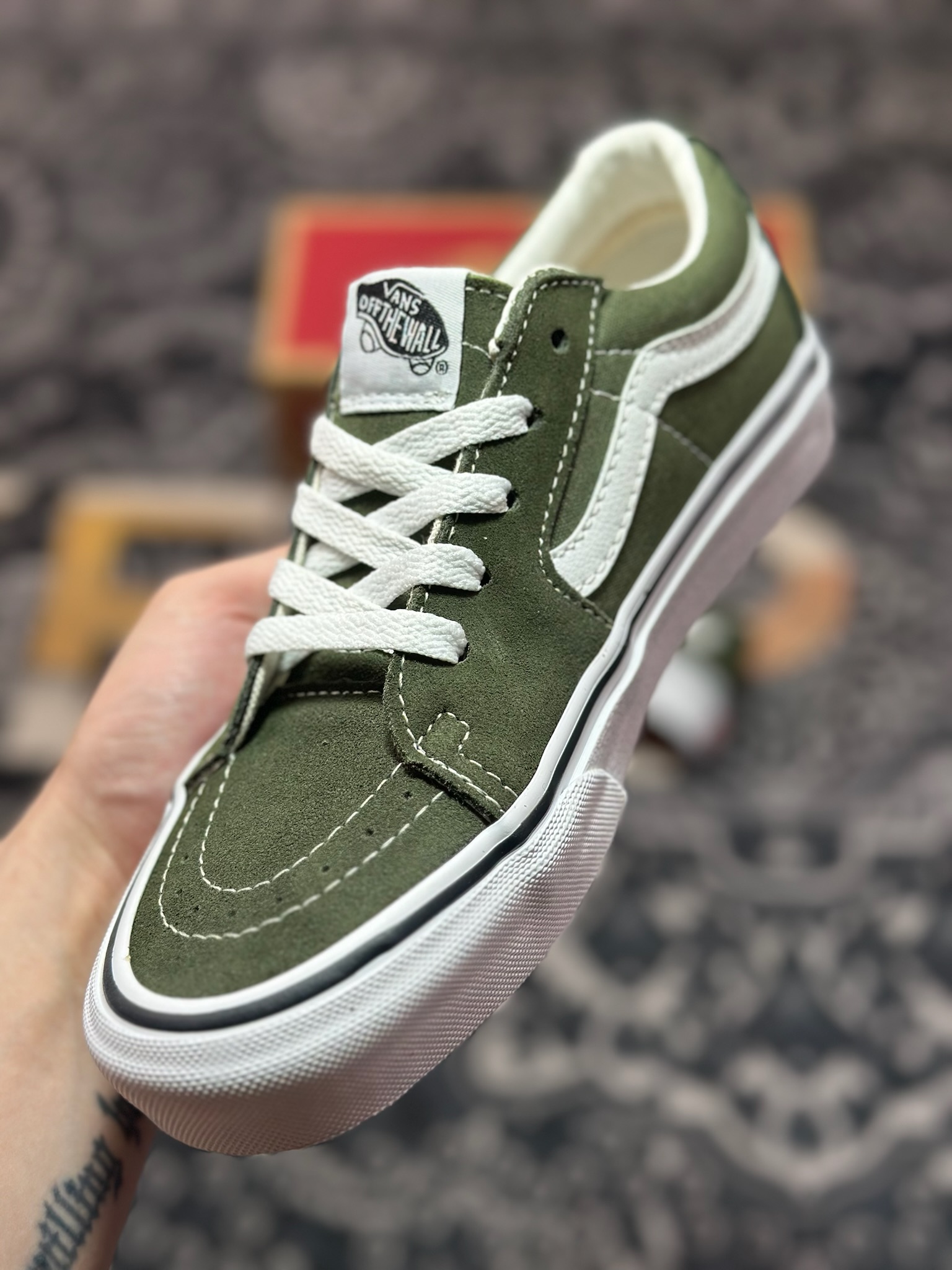 Vans SK8-Low 草绿色 全新一代 低帮硫化帆布鞋 VN0A4UUK0FI Vans SK8-Low 草绿色 全新一代 低帮硫化帆布鞋 VN0A4UUK0FI