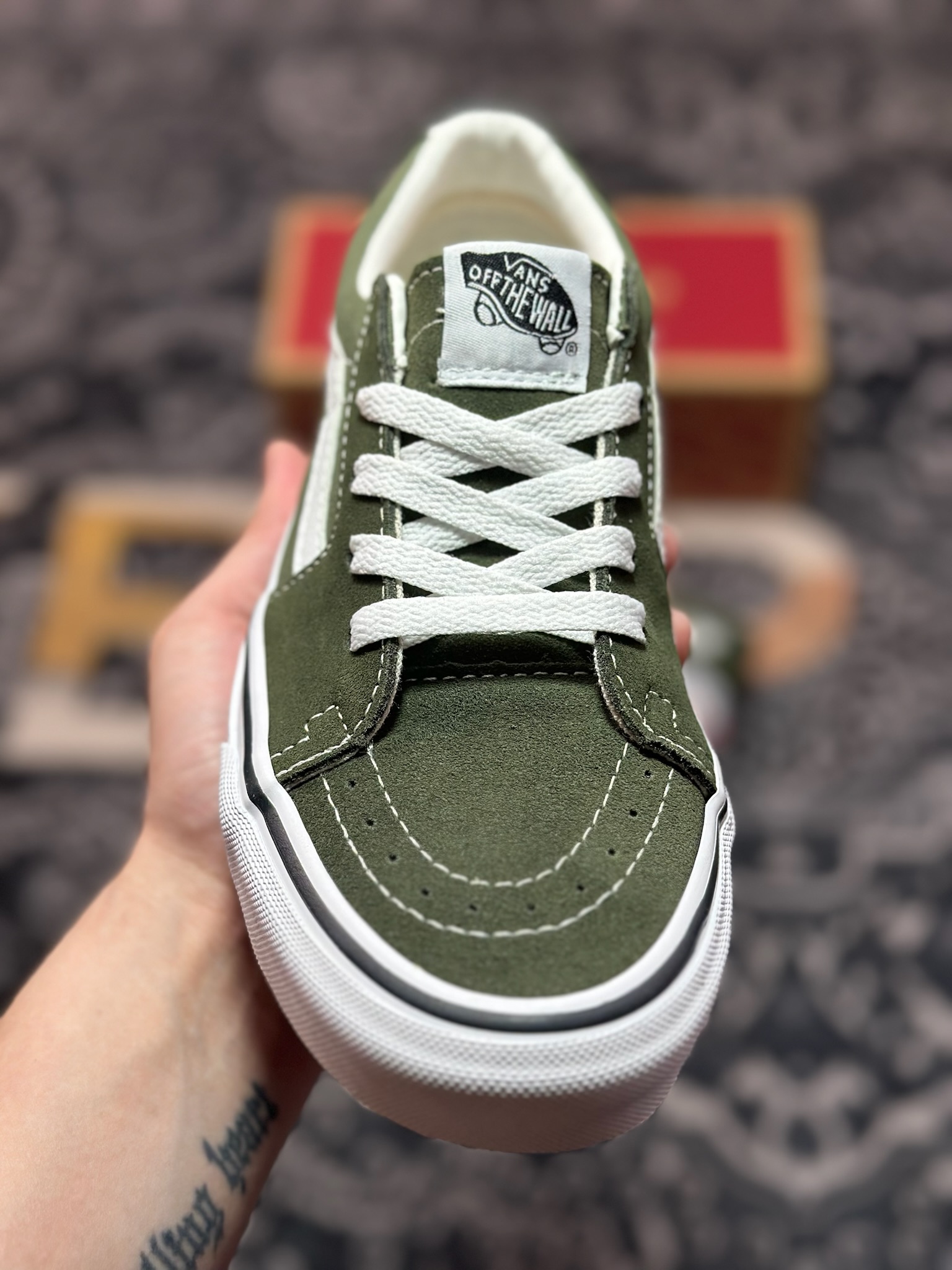 Vans SK8-Low 草绿色 全新一代 低帮硫化帆布鞋 VN0A4UUK0FI Vans SK8-Low 草绿色 全新一代 低帮硫化帆布鞋 VN0A4UUK0FI