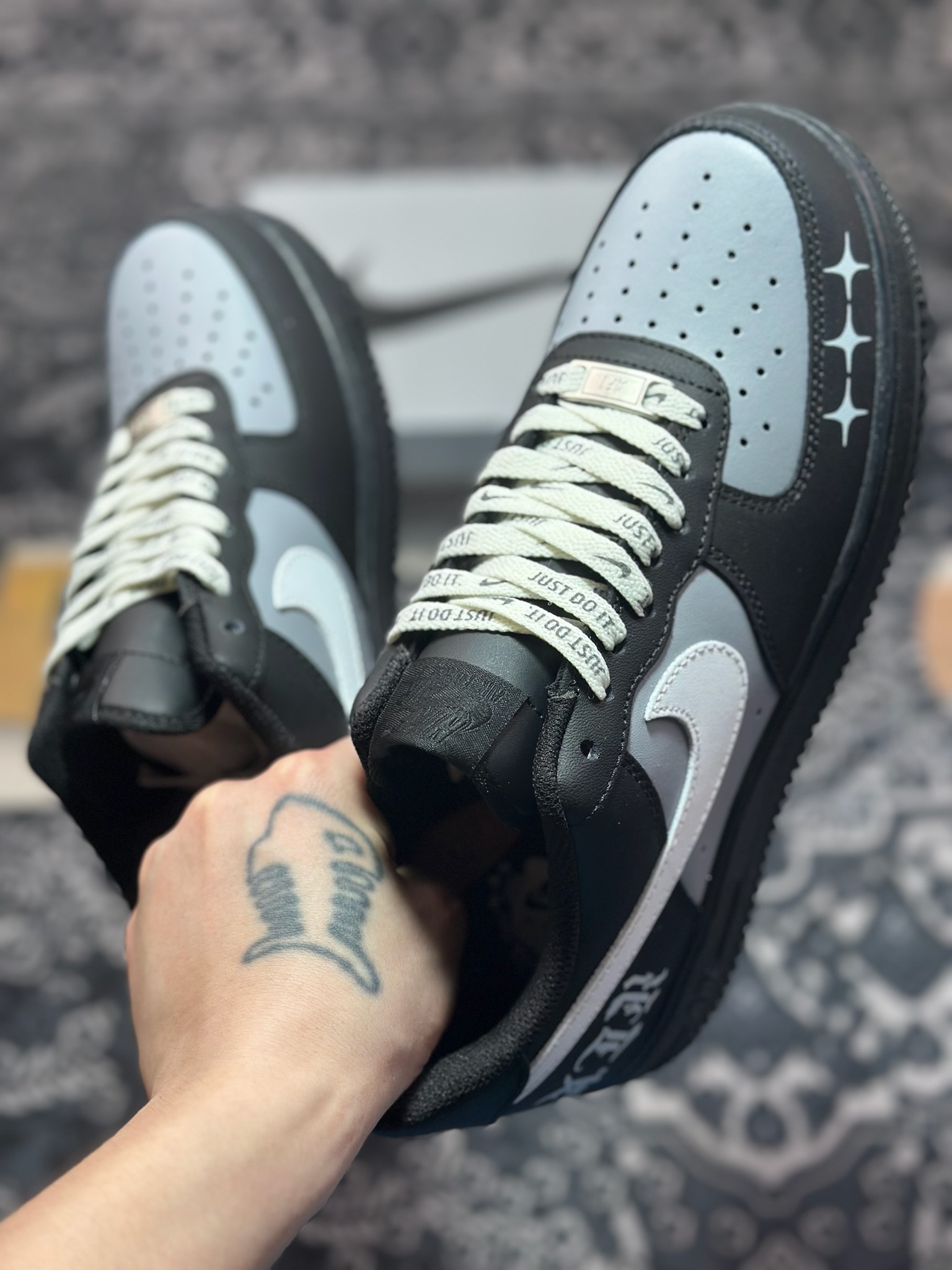 原装级别 Nike Air Force 1'07 Low 黑银克特 空军一号低帮休闲板鞋 ZH0316-085