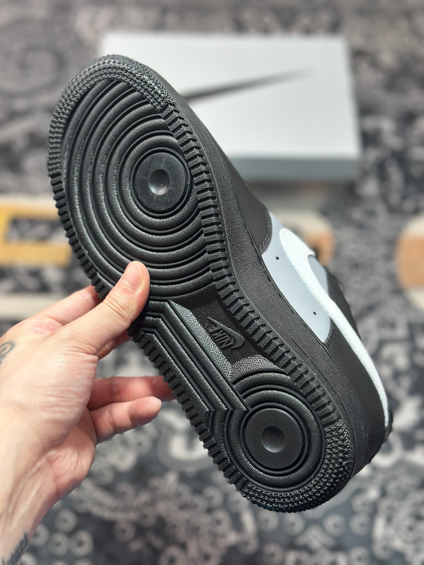 原装级别 Nike Air Force 1'07 Low 黑银克特 空军一号低帮休闲板鞋 ZH0316-085