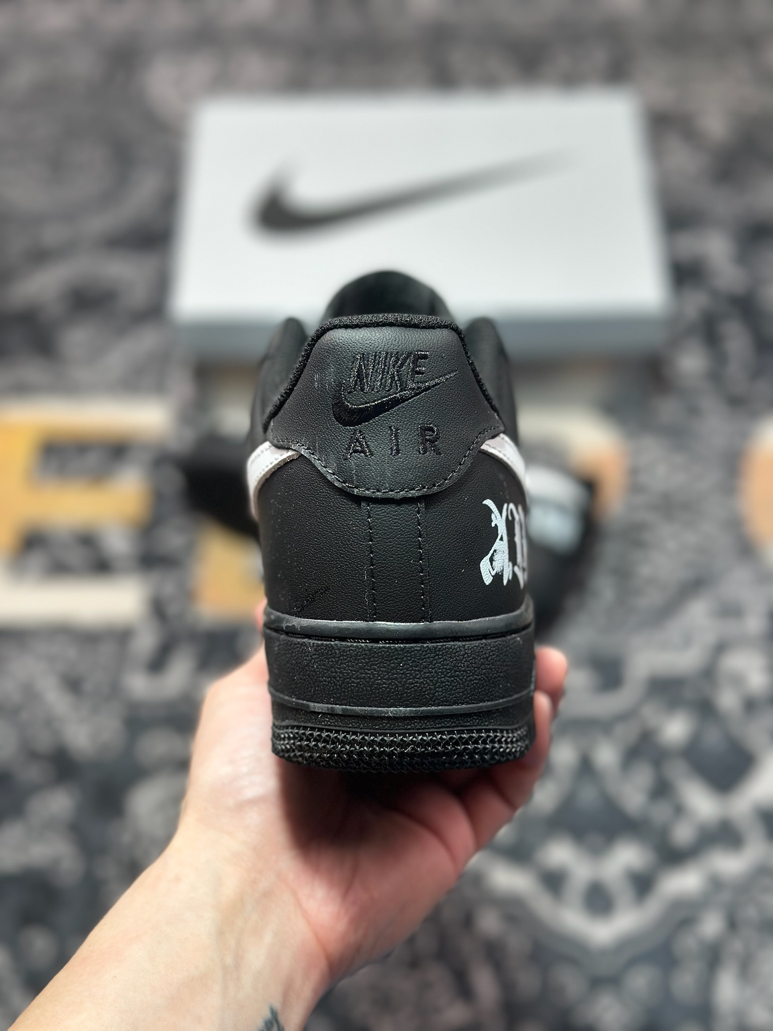 原装级别 Nike Air Force 1'07 Low 黑银克特 空军一号低帮休闲板鞋 ZH0316-085