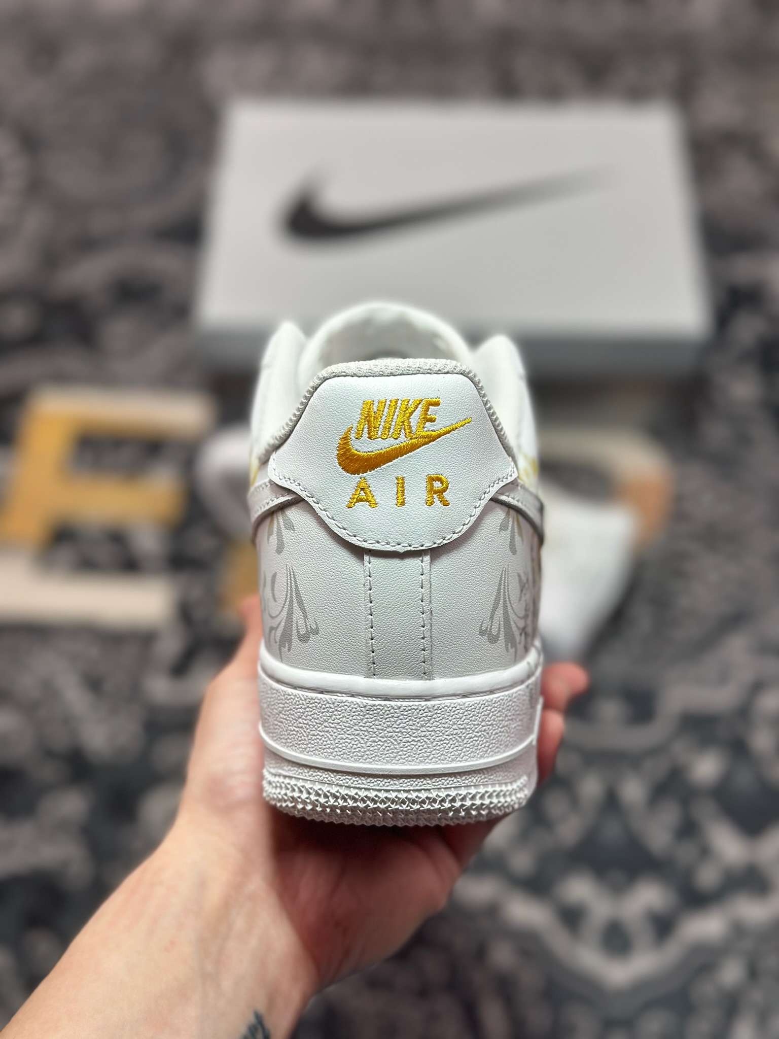 原装级别 Nike Air Force 1 Low 07 东篱醉 中国风 白黑 ZH0316-082