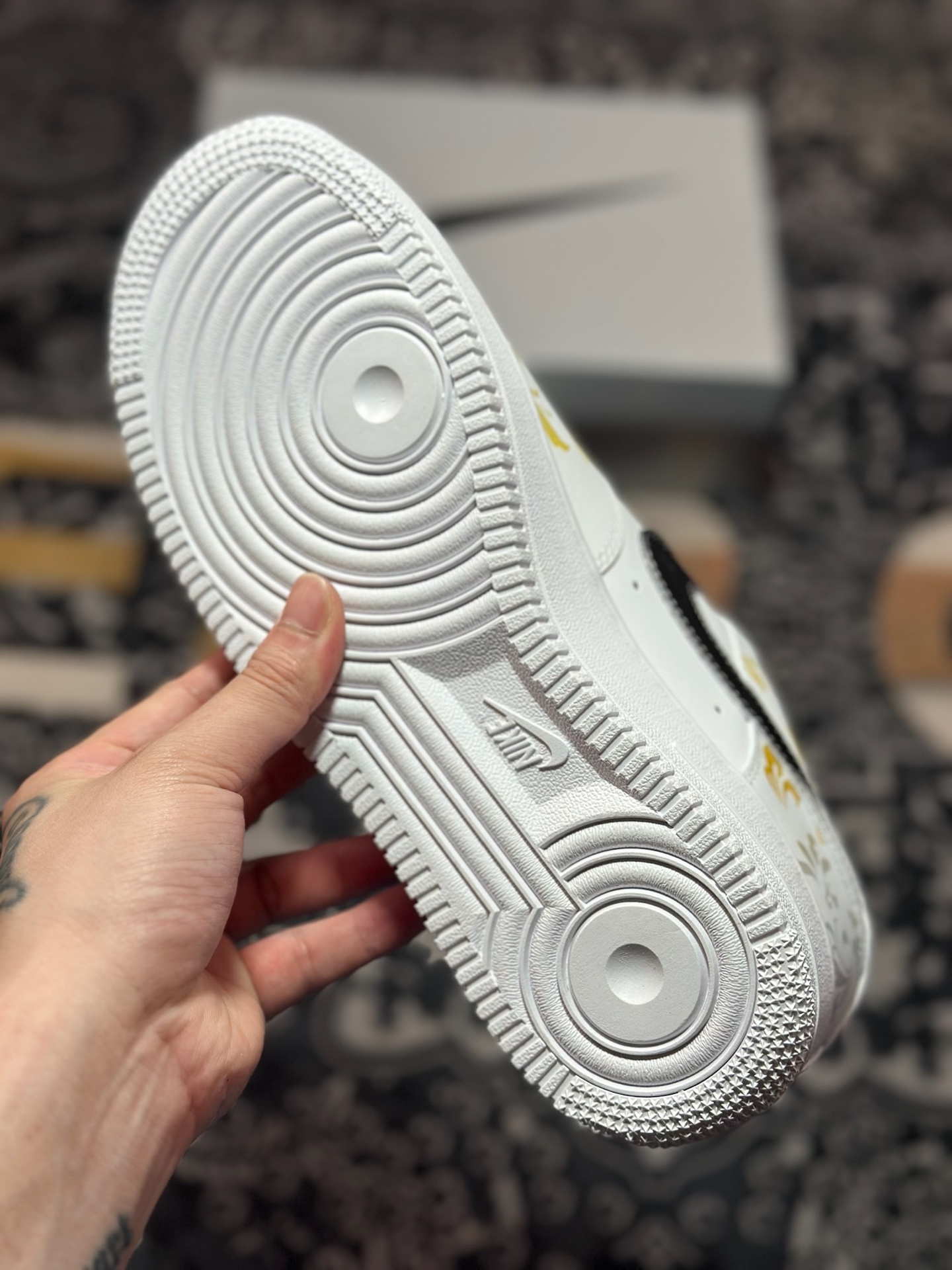 原装级别 Nike Air Force 1 Low 07 东篱醉 中国风 白黑 ZH0316-082