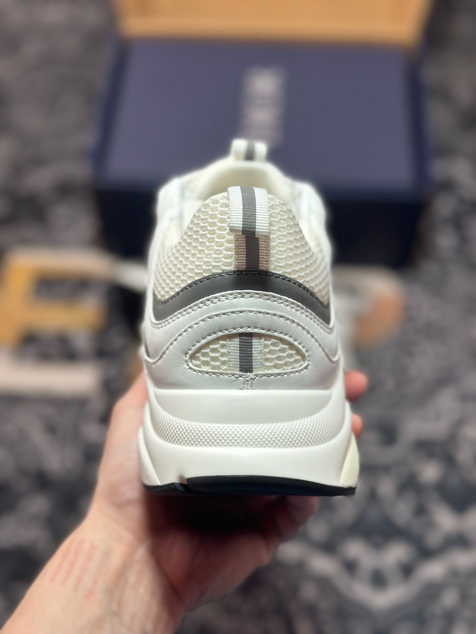 原装级别 Dior/迪奥B22 男鞋压花厚底系带休闲鞋多色拼接块运动鞋