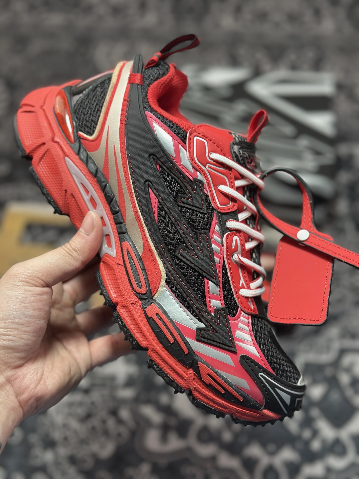 0 原装级别 Off-White 低帮复古休闲鞋