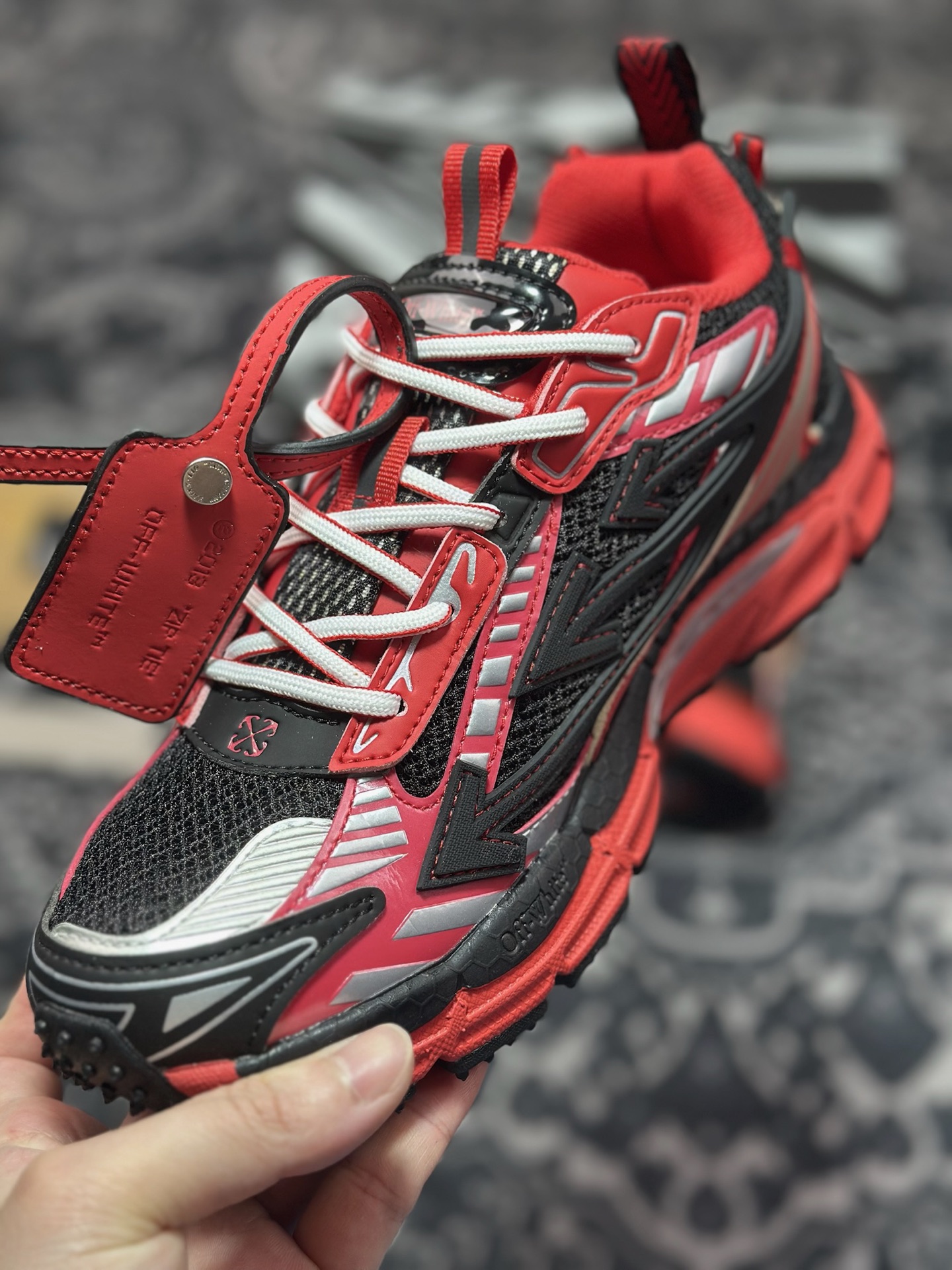 0 原装级别 Off-White 低帮复古休闲鞋