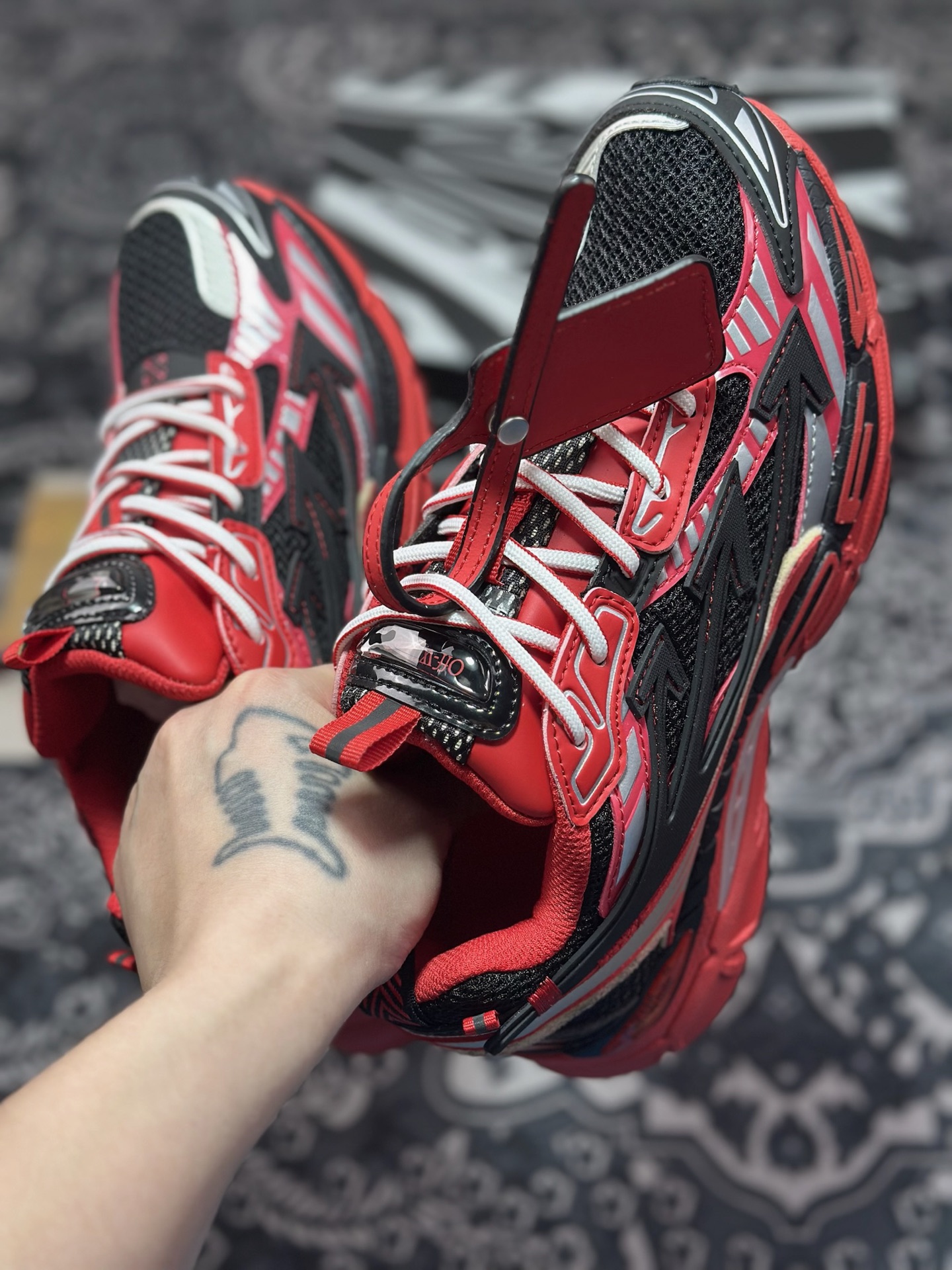 0 原装级别 Off-White 低帮复古休闲鞋