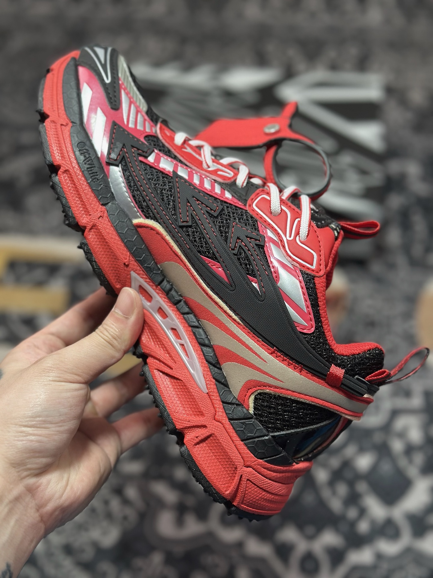 0 原装级别 Off-White 低帮复古休闲鞋