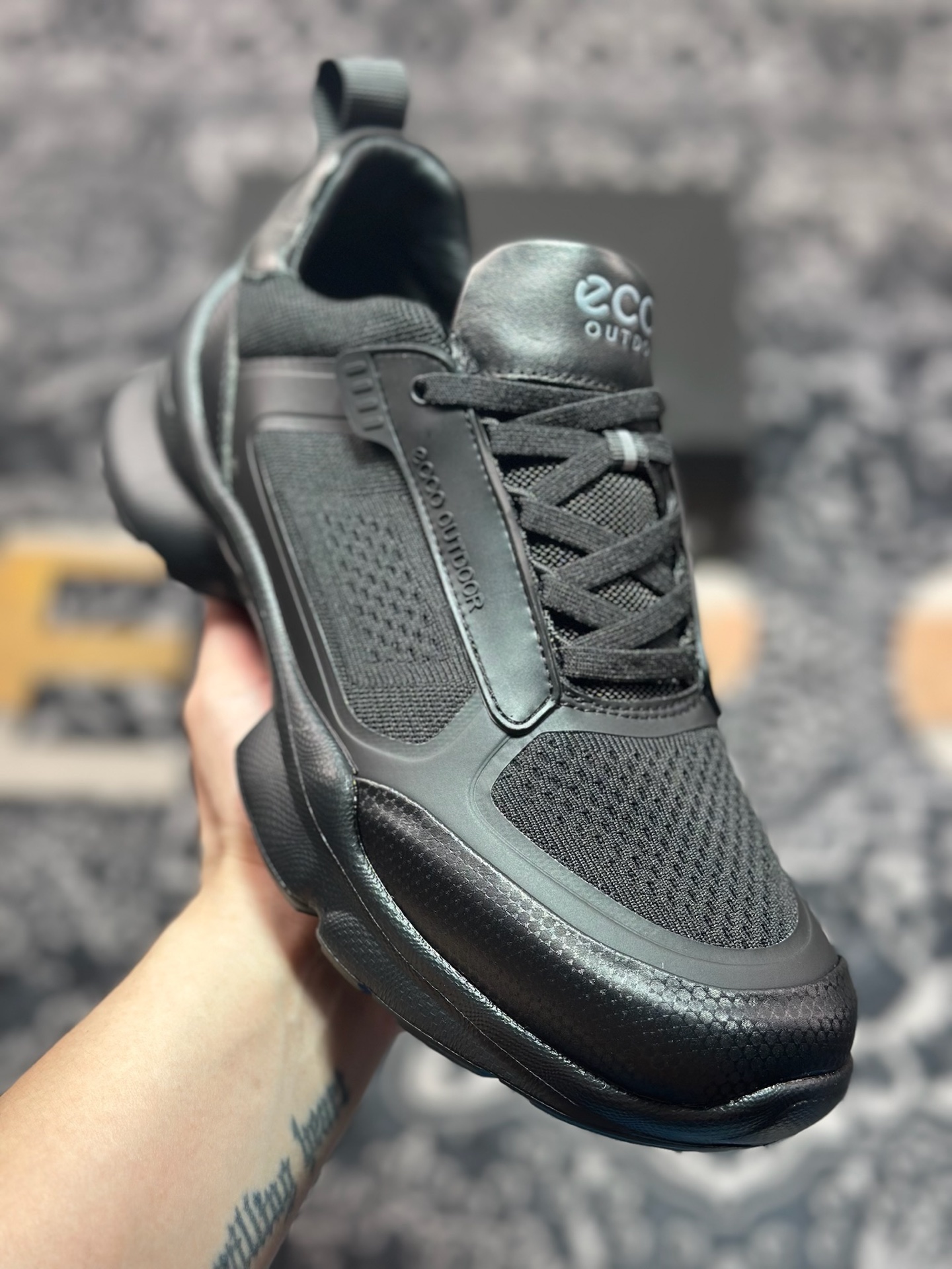 0 原装级别 ECCO爱步老爹鞋男士夏季新款 飞织网面百搭潮流户外运动鞋