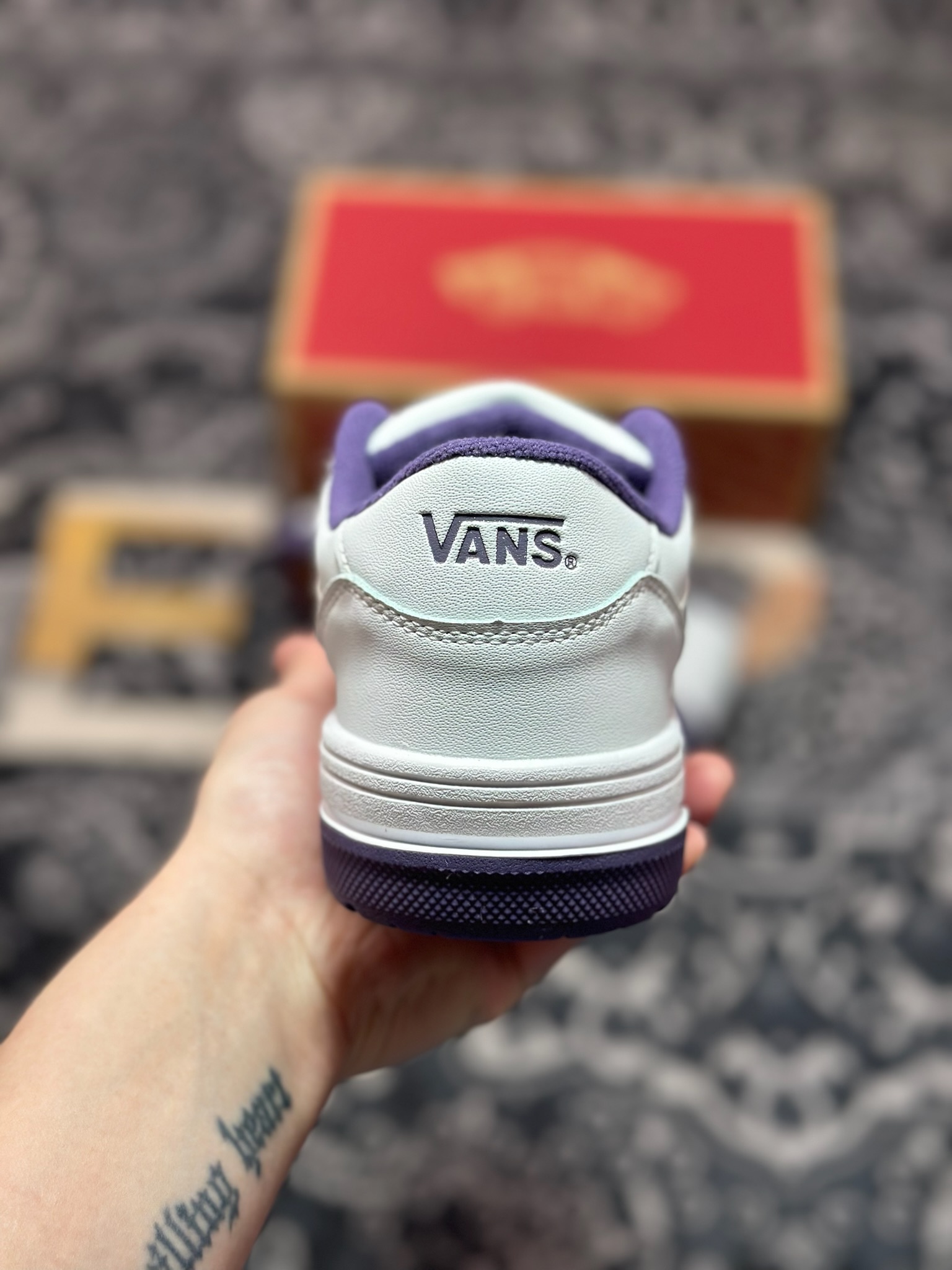 全新鞋型 Vans Hylane 白紫 范斯官方 美式复古休闲运动鞋 VN000D1JPRP