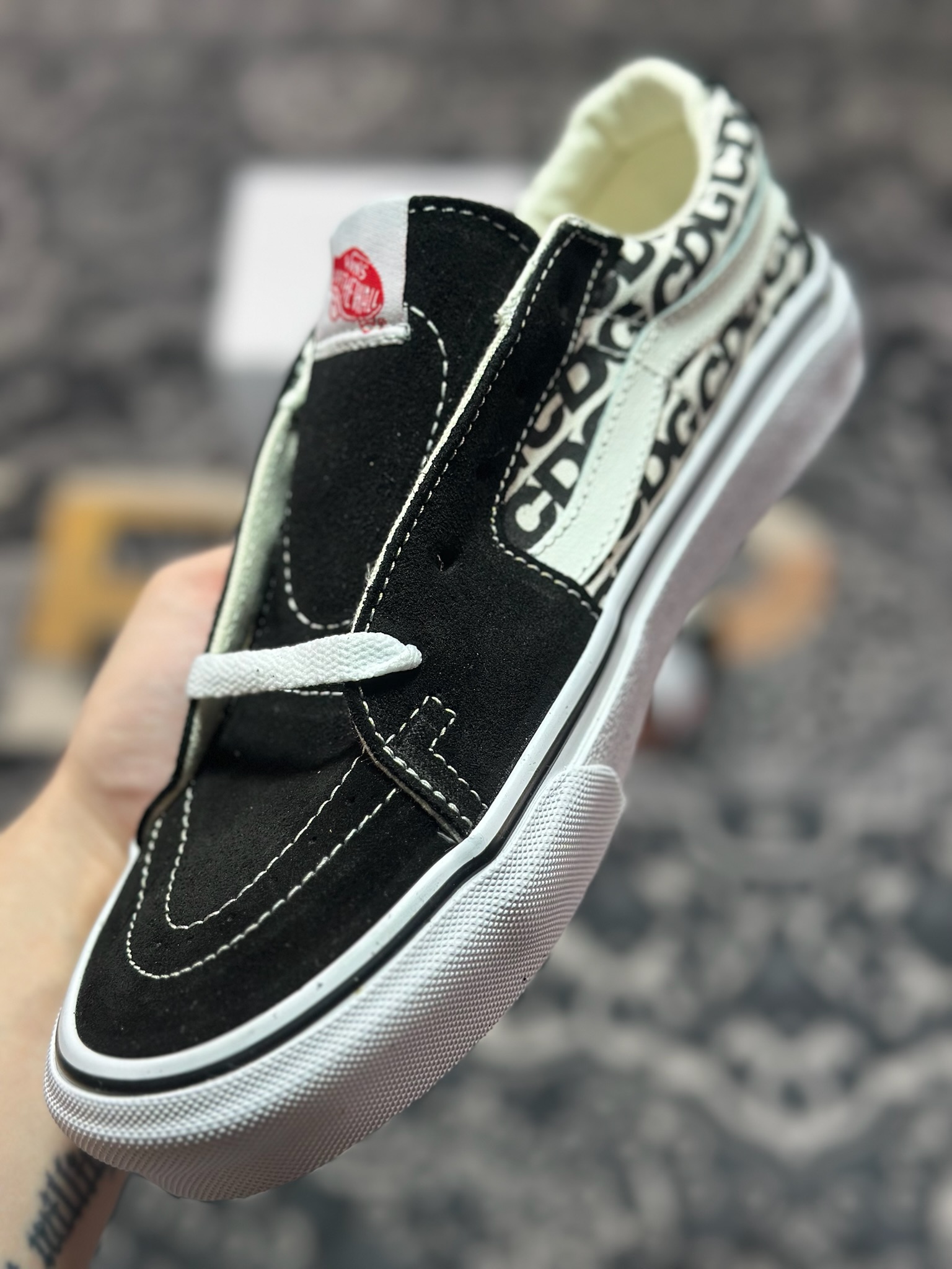 Vans SK8-Low x CDG联名 全新一代 低帮硫化帆布鞋