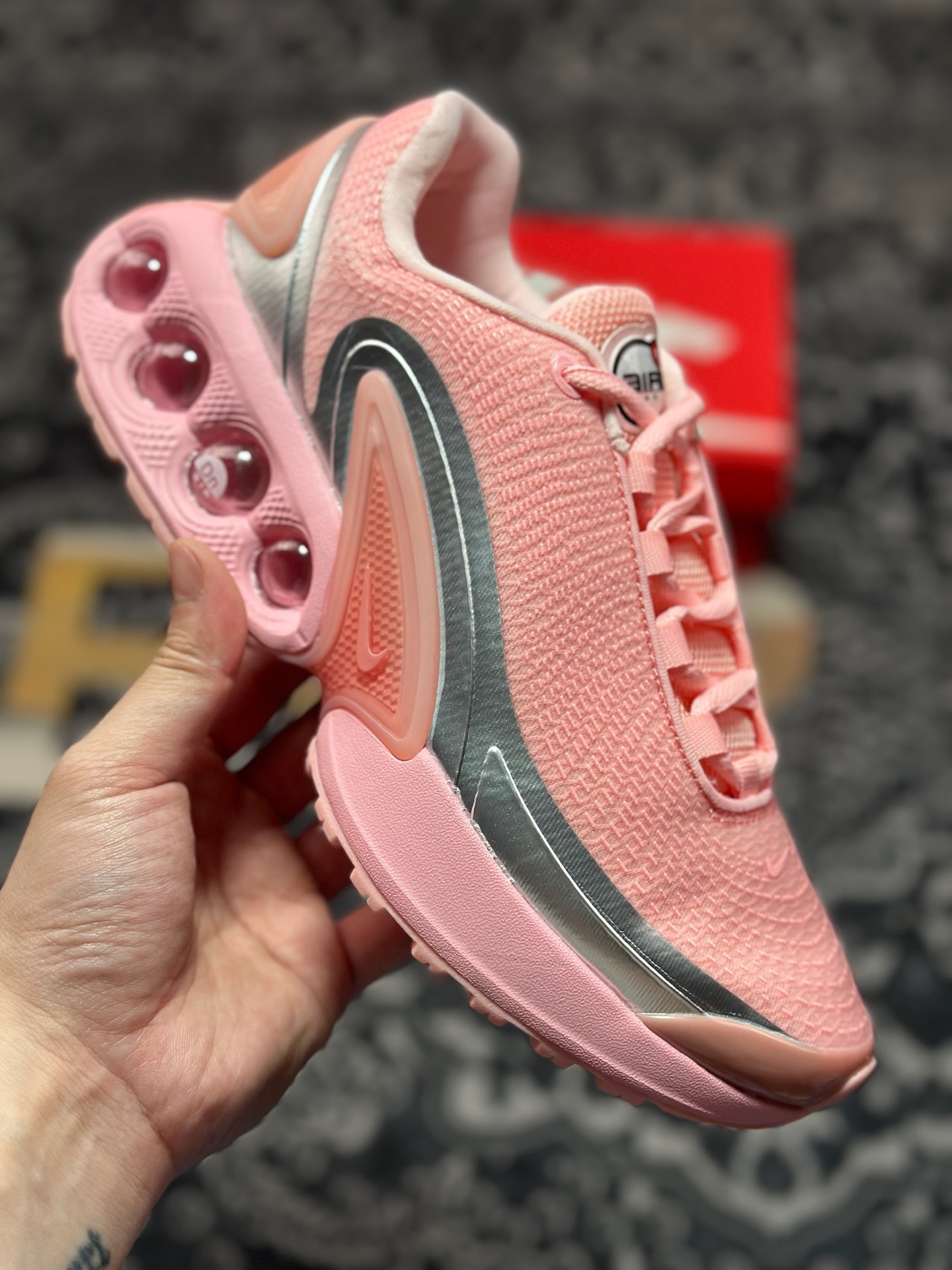 耐克Nike Air Max Dn PremiumDN系列低帮豆荚型气垫百搭休闲运动慢跑鞋“珊瑚橘粉” DV3337-601-Chinese UA Cheap High Quatity Brand Clothes Bags handbags Sneakers wholesale wholesaler seller from China Factory suppliers Fashion Clothing Shoes best Quality Beautiful Price 耐克Nike Air Max Dn PremiumDN系列低帮豆荚型气垫百搭休闲运动慢跑鞋“珊瑚橘粉” DV3337-601