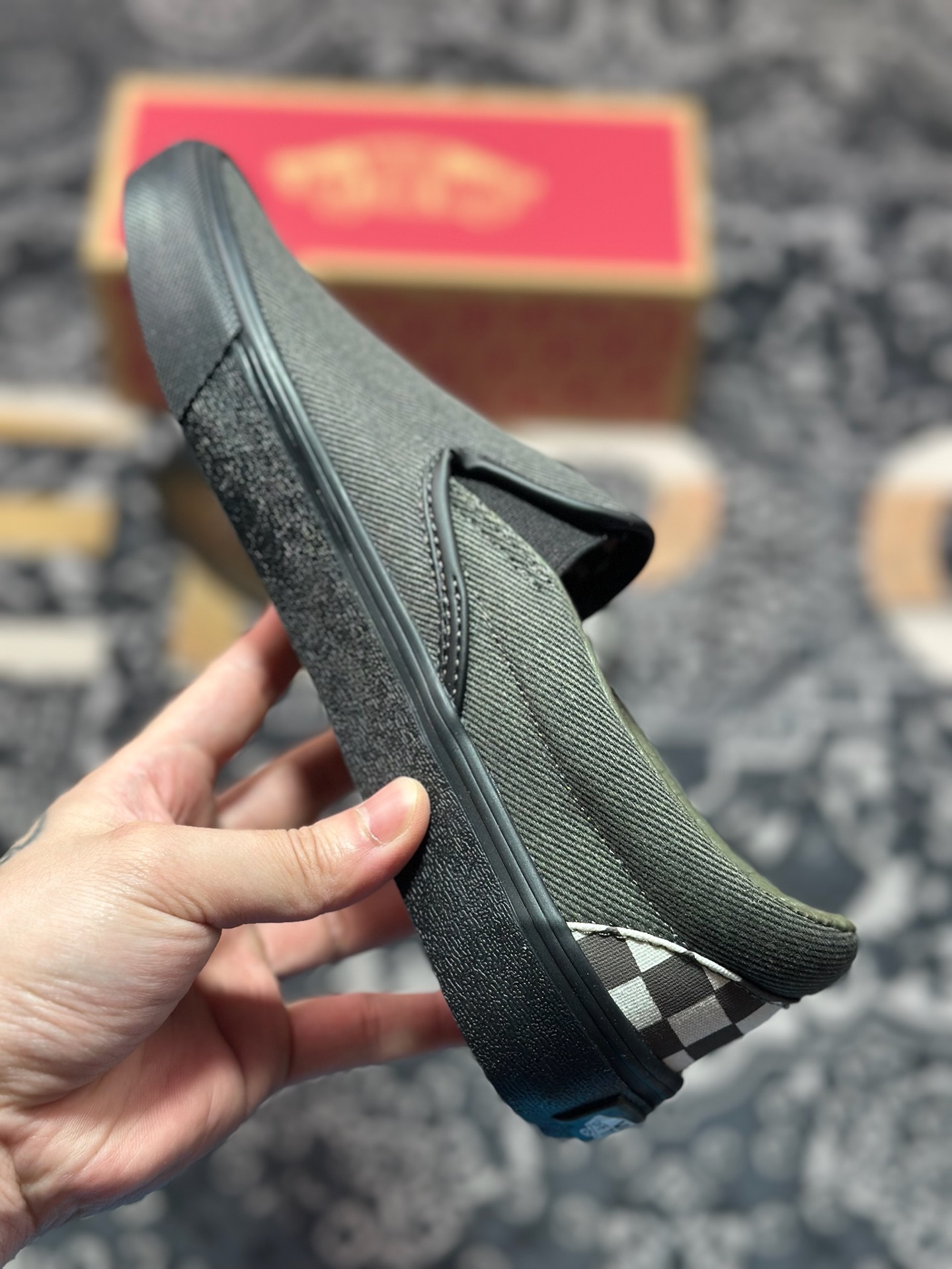 Vainl Archive x Vans Slip-On 牛仔一脚蹬 联名款 休闲低帮板鞋 VN000BVZRUX1