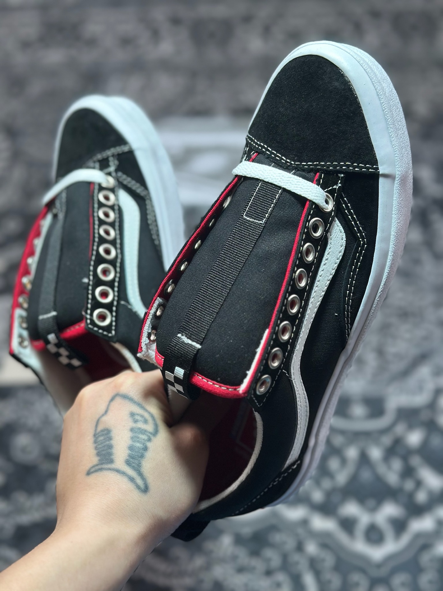 Vans Old Skool Skate 36 黑白 范斯官方 舒适百搭休闲滑板鞋 VN000D5RBA2