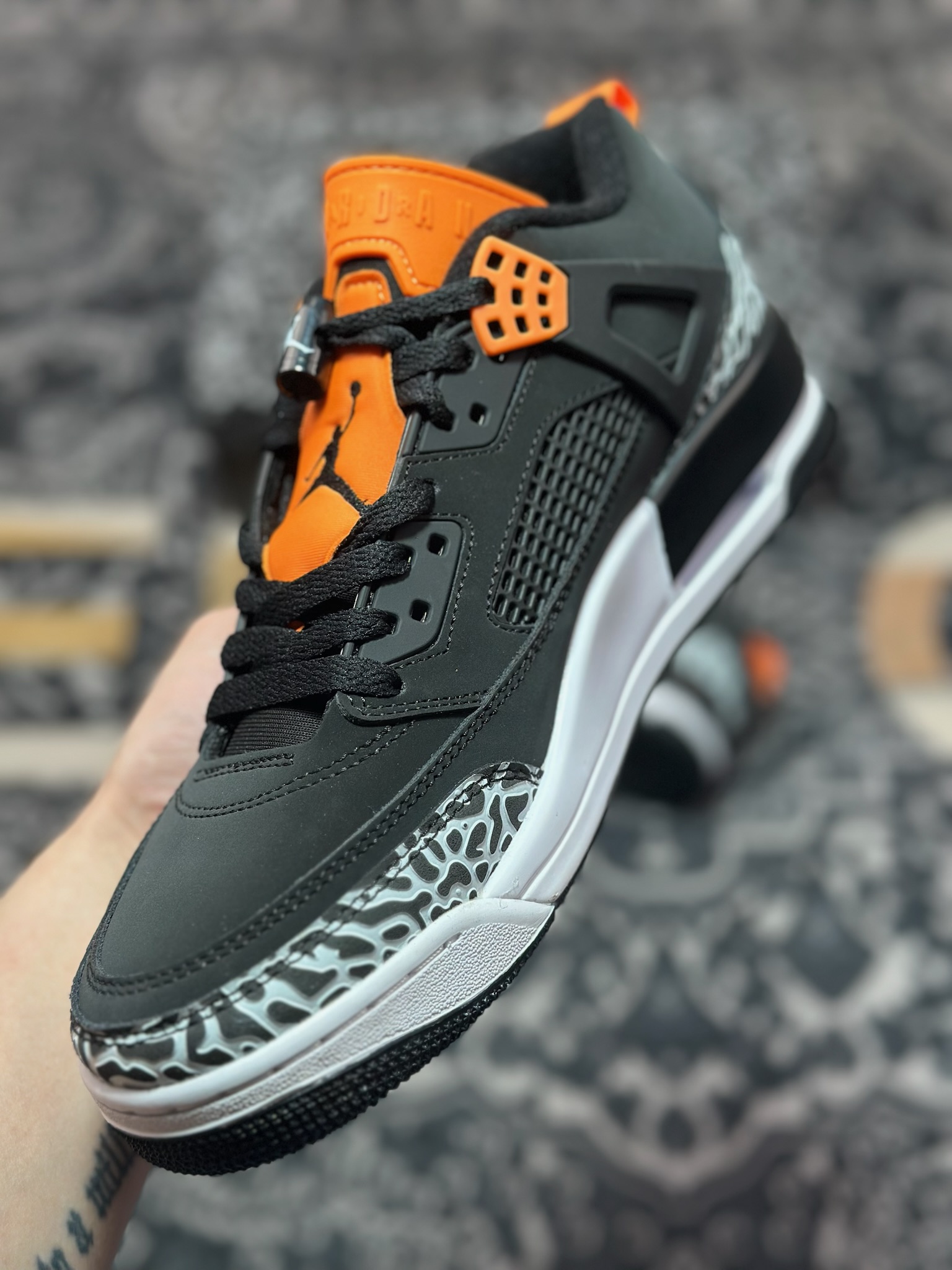 原装级别 Jordan Spizike Low AJ 乔丹合体元素 黑灰配色 文化休闲板鞋 FQ1759-008